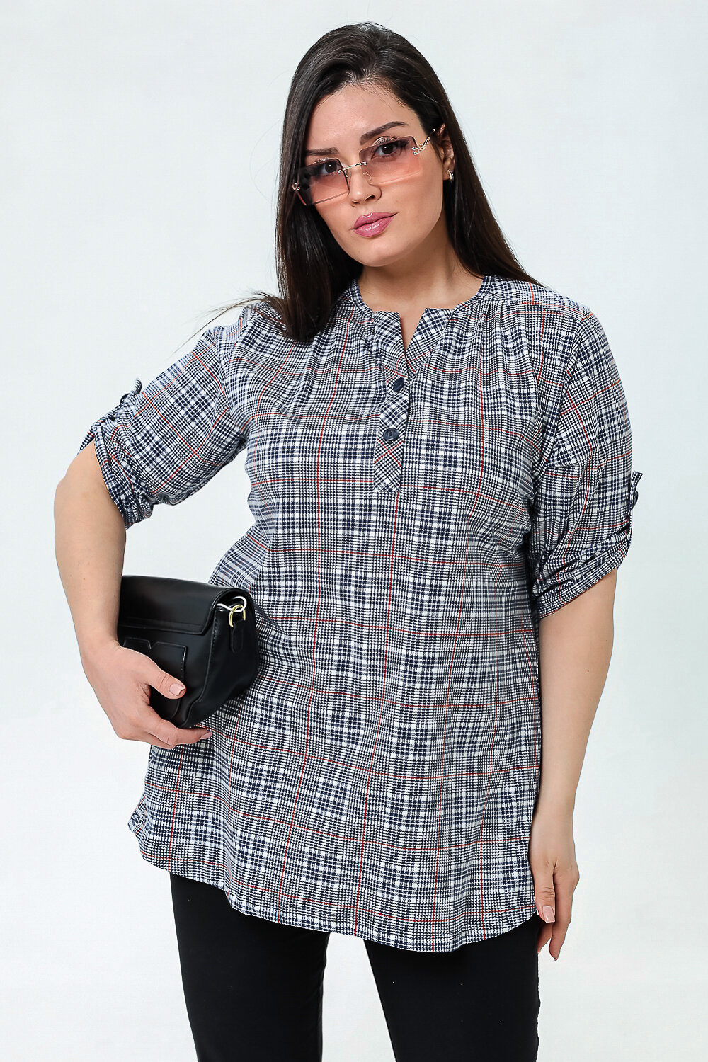 Натали Туника 407848 21552 серая клетка