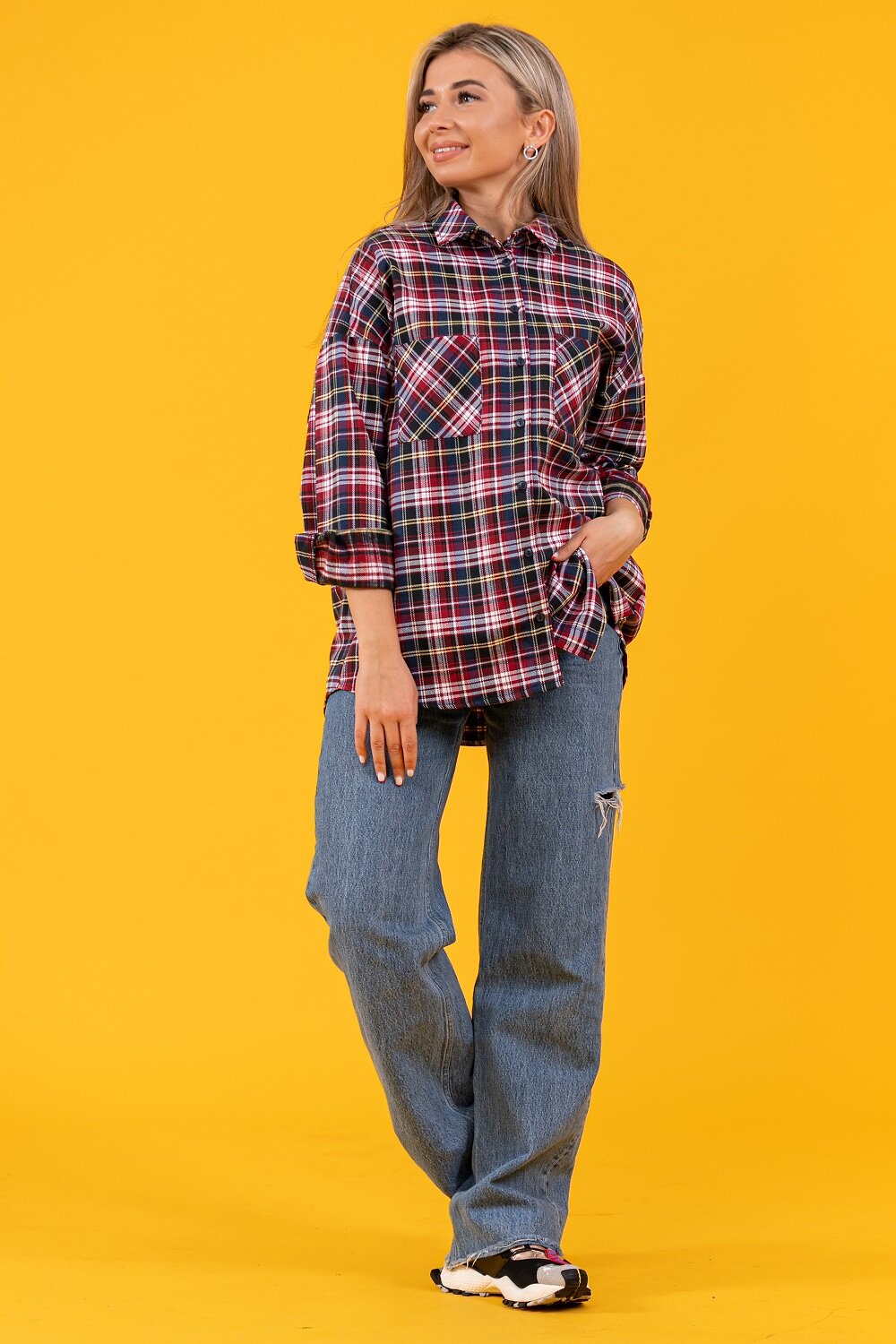 Натали Туника 407861 57045 бордово-желтый