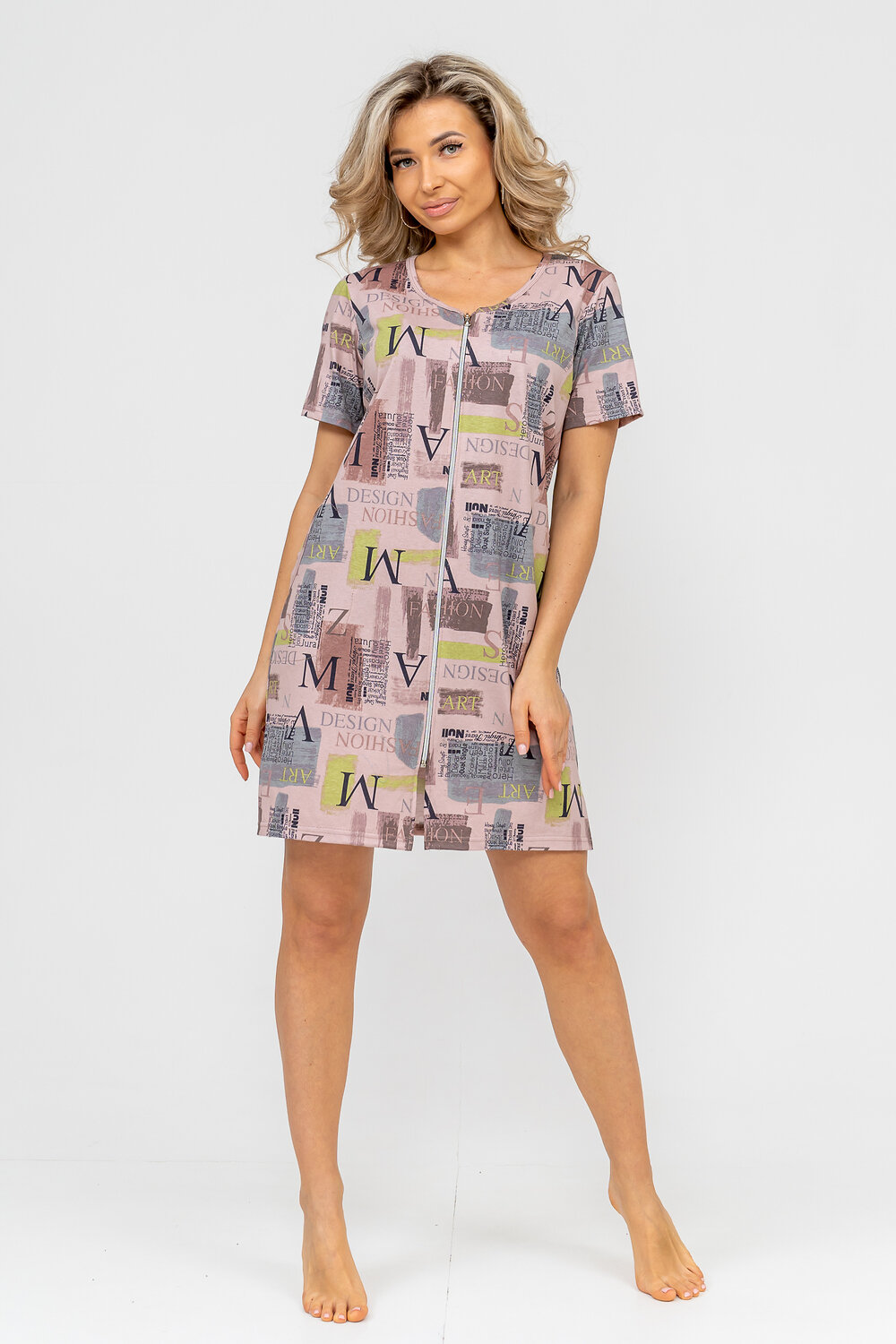 Натали Халат 415344 36733 бежевый