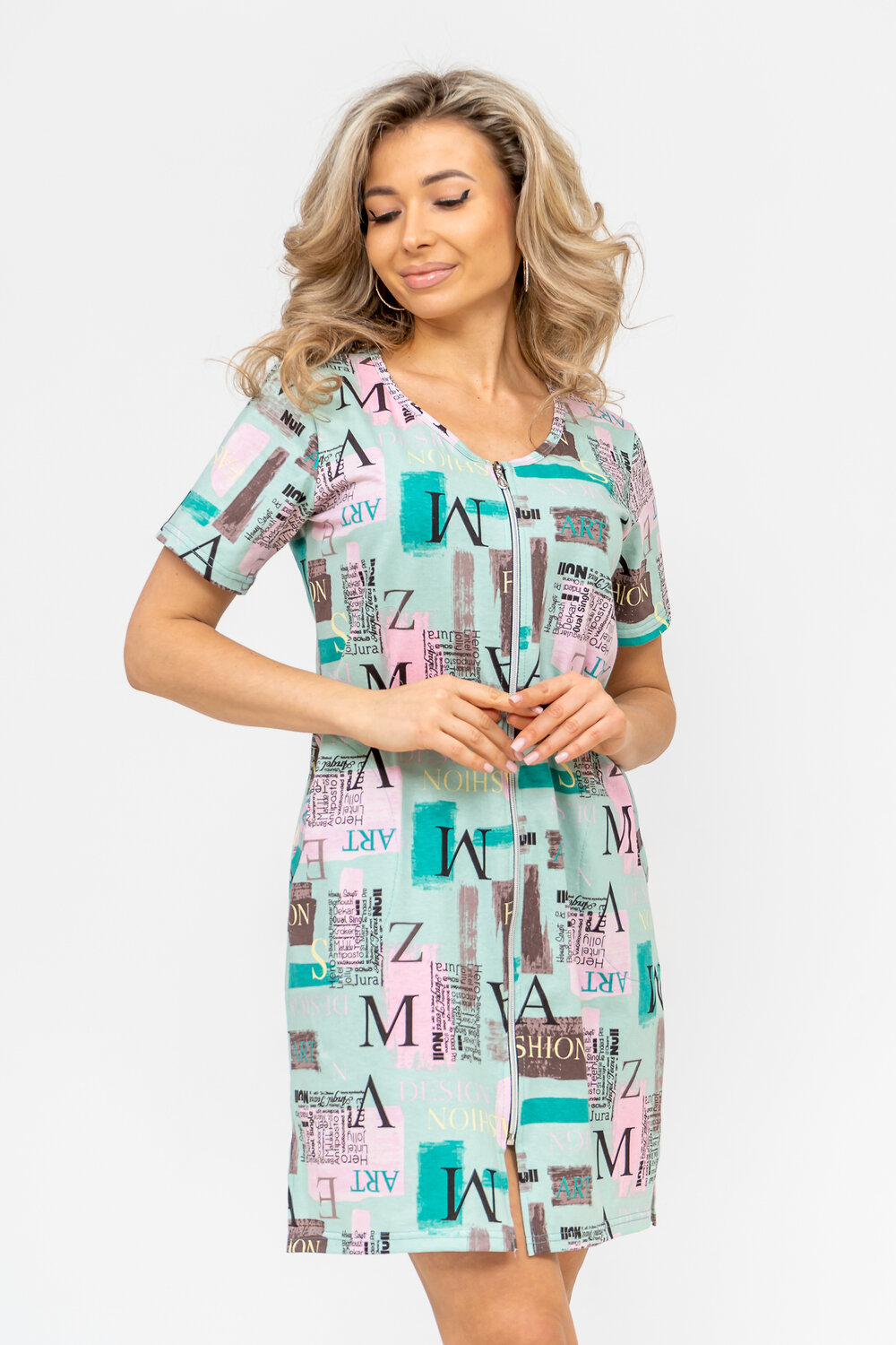 Натали Халат 415345 36733 зеленый