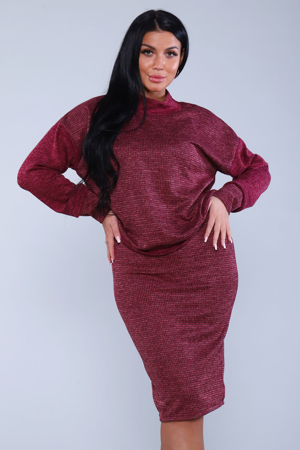 Натали Костюм 415376 20658 бордовый