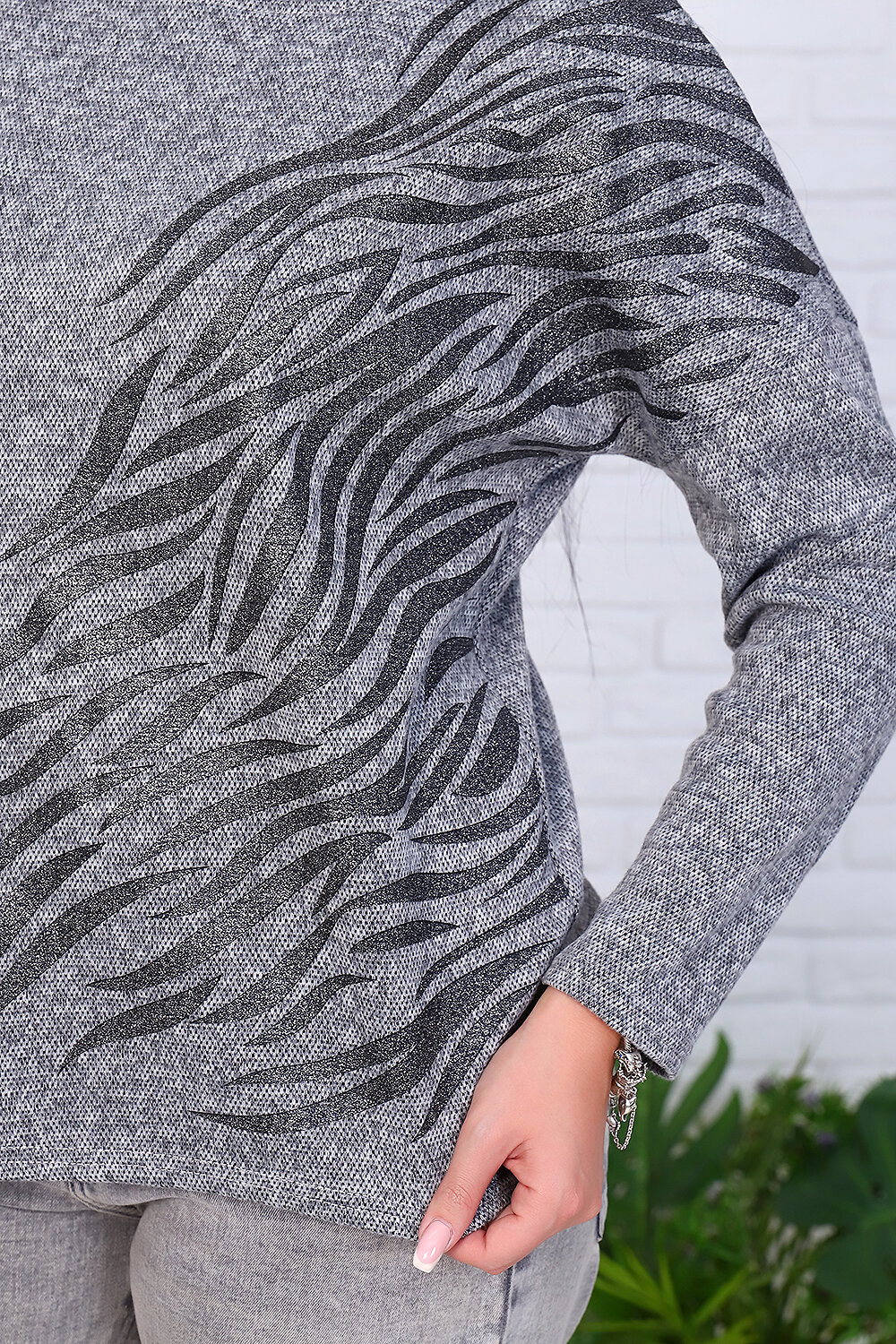 Натали Джемпер 415381 24637 серый