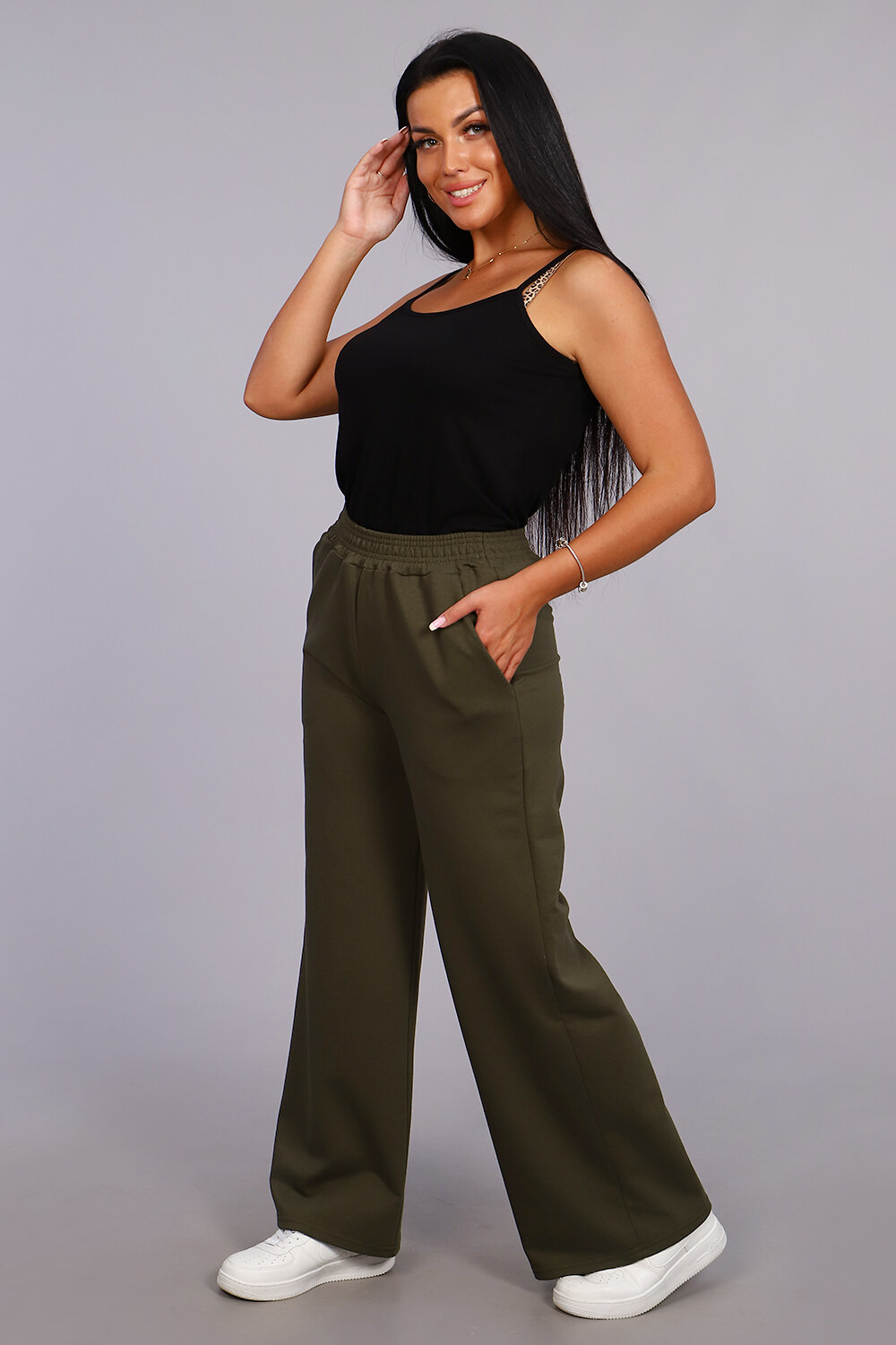 Натали Брюки 415518 36563 хаки