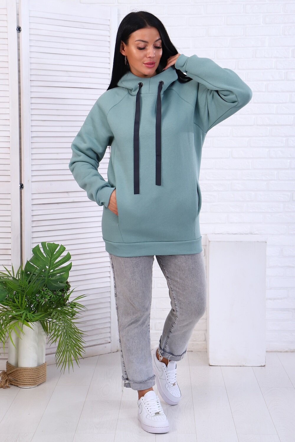 Натали Толстовка 415545 57042 мятный