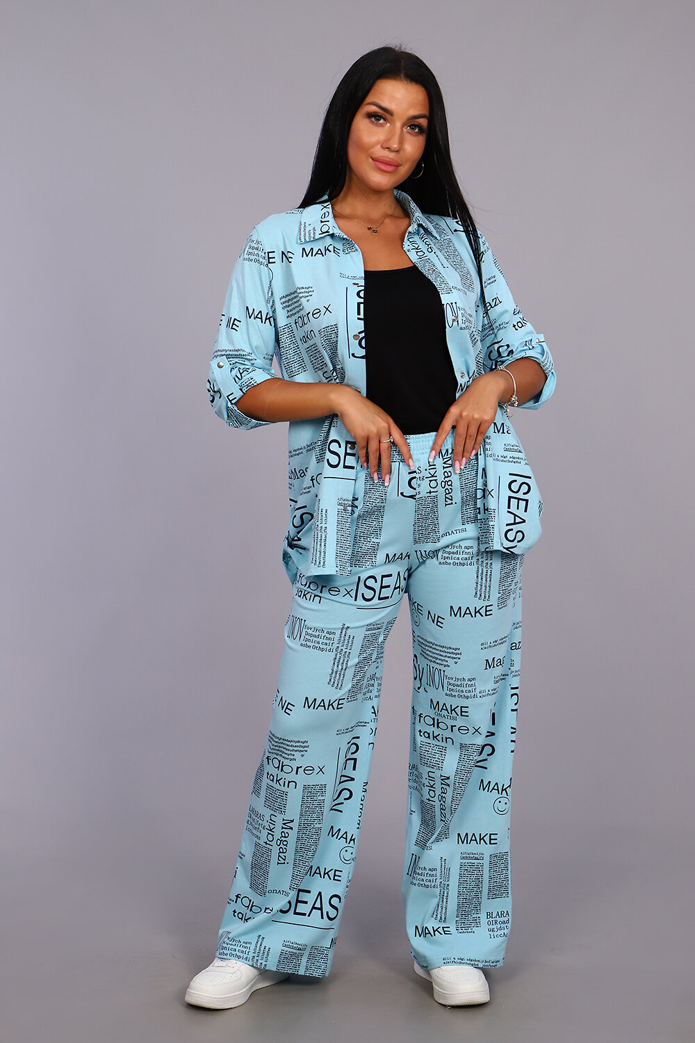 Натали Брюки 415558 36562 голубой