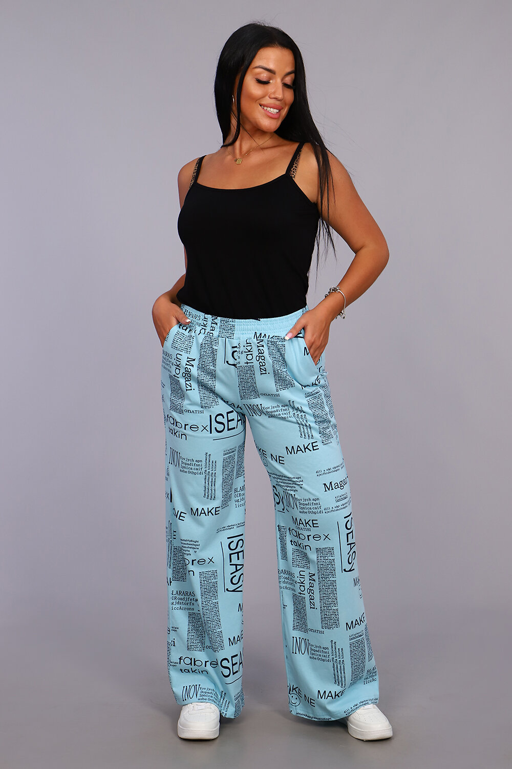 Натали Брюки 415558 36562 голубой