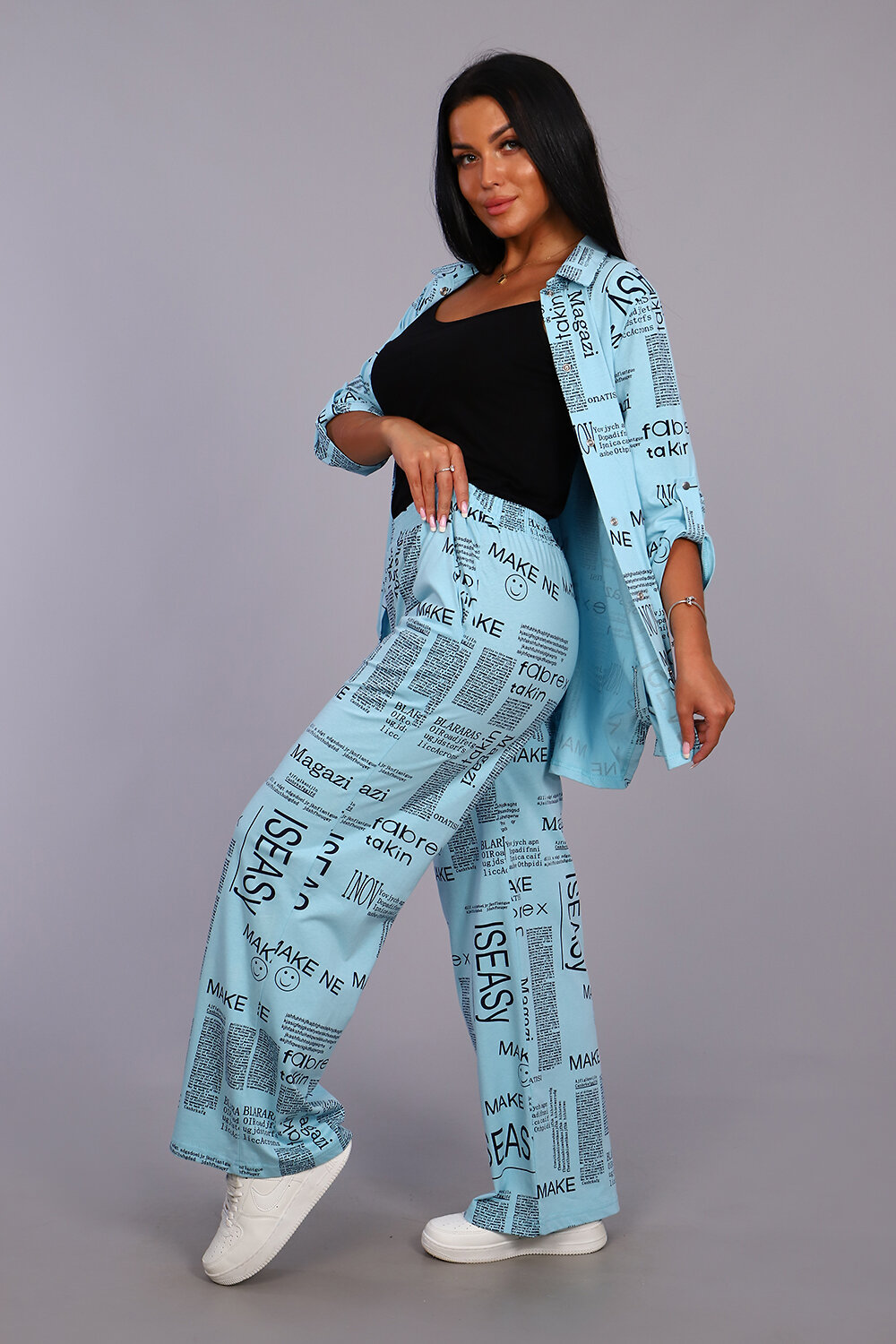 Натали Брюки 415558 36562 голубой