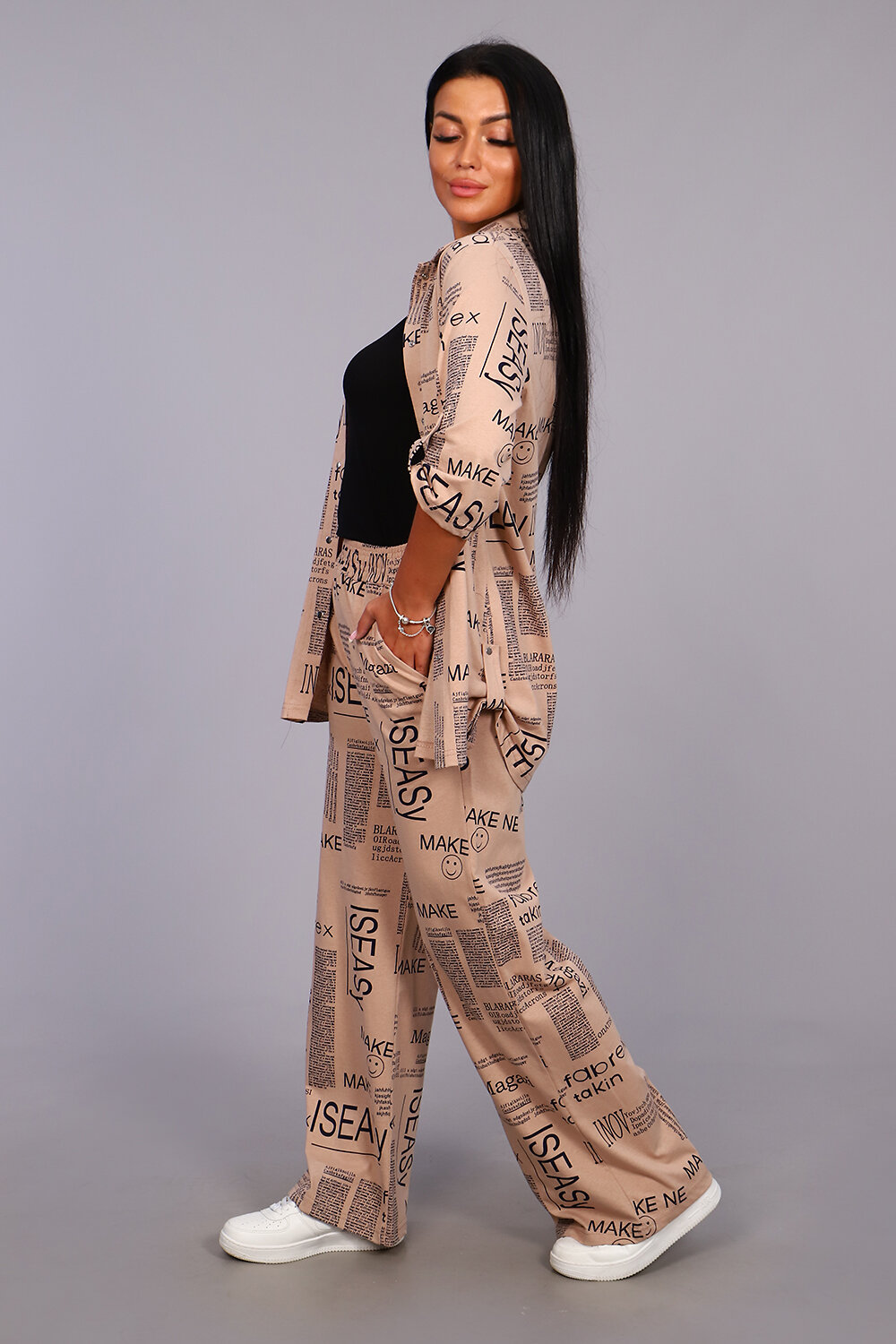 Натали Брюки 415559 36562 бежевый