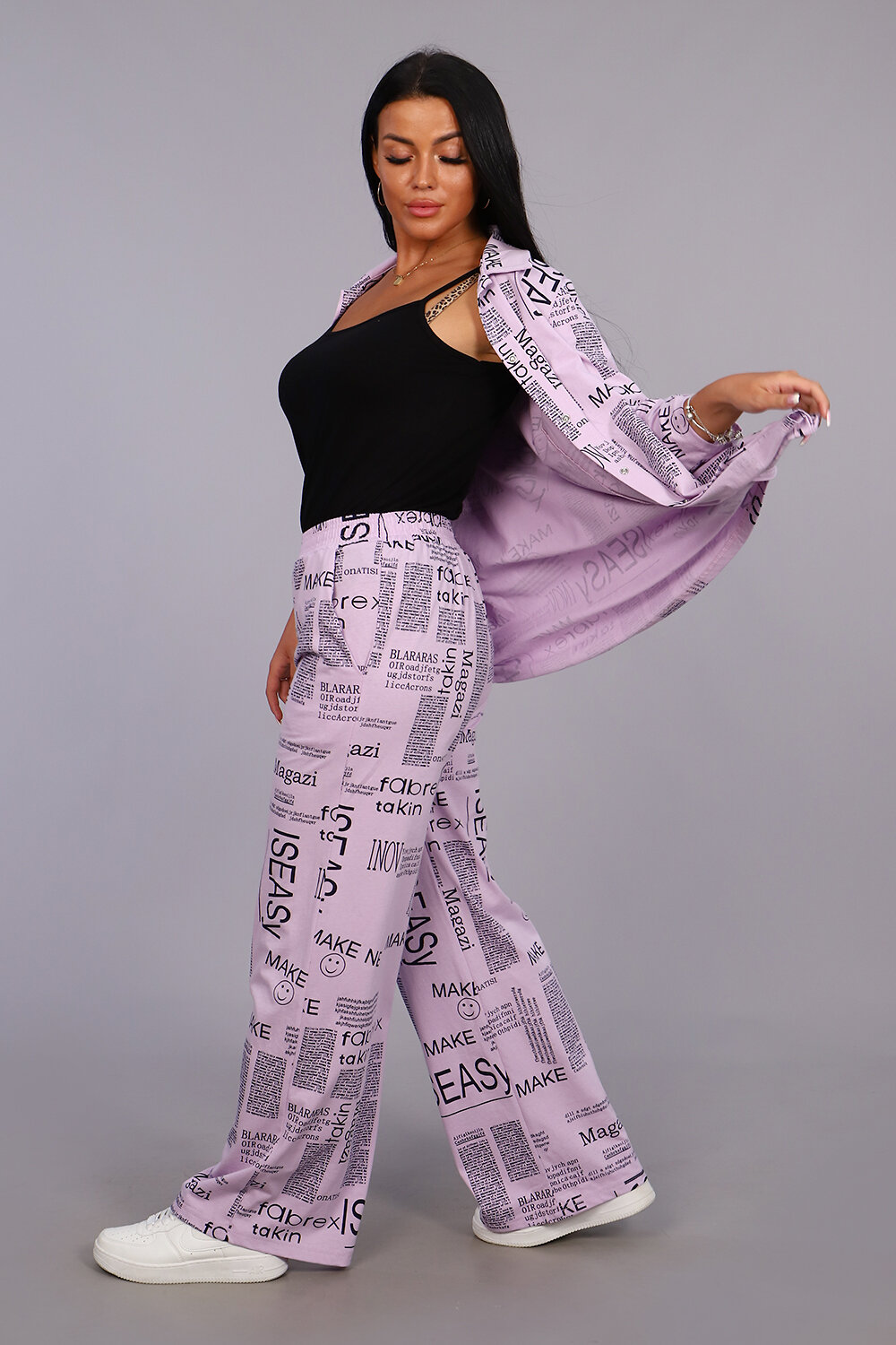 Натали Брюки 415560 36562 сиреневый