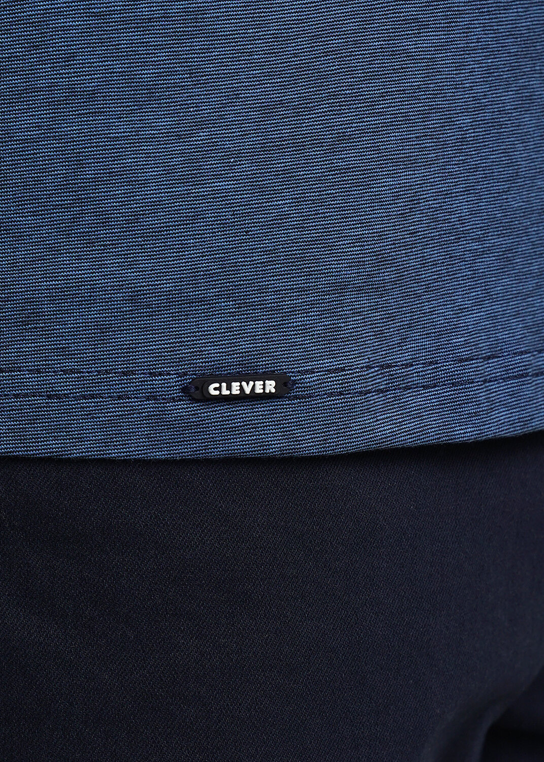 CLEVER Джемпер 415832 542150/01гн maxi_п св.голубой/чёрный