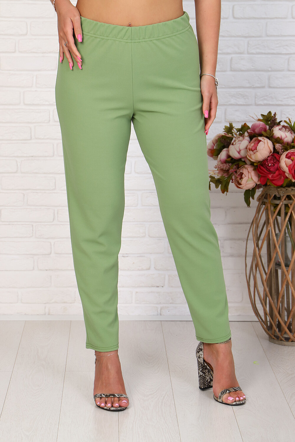 Натали Брюки 418449 24649 оливковый