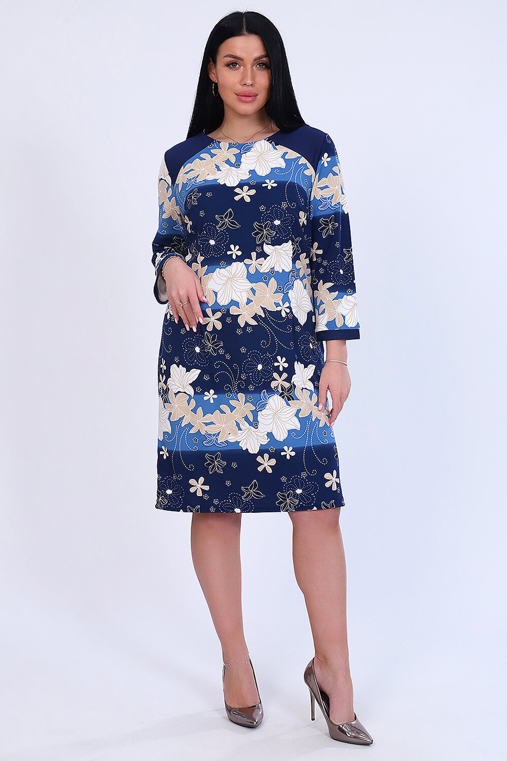 Натали Платье 418456 52268 голубой