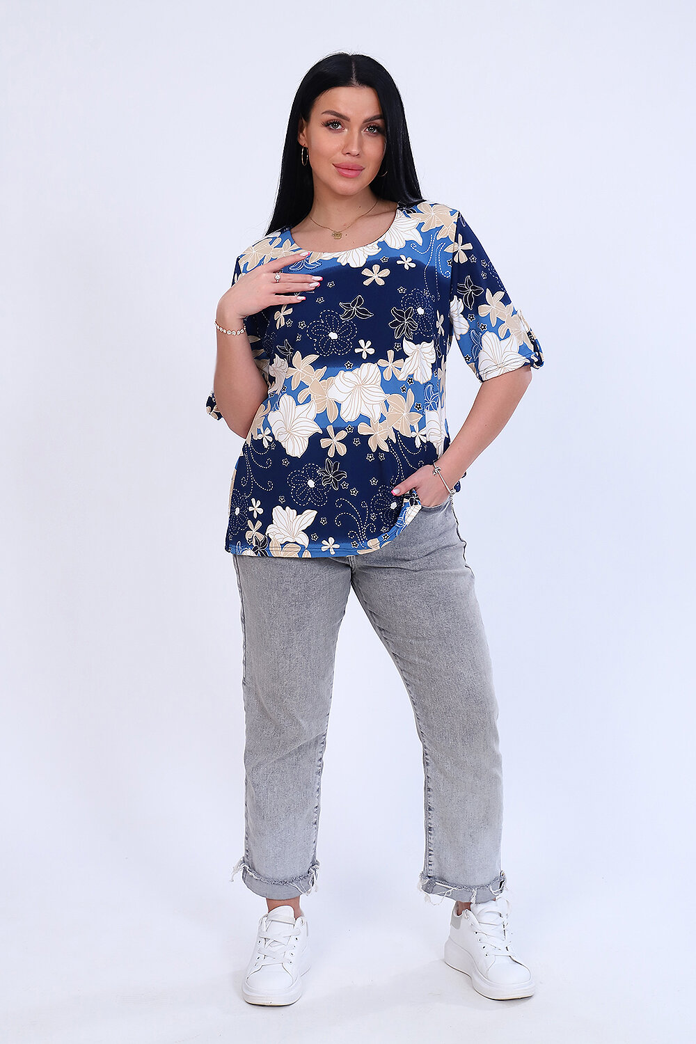 Натали Туника 418458 52267 голубой