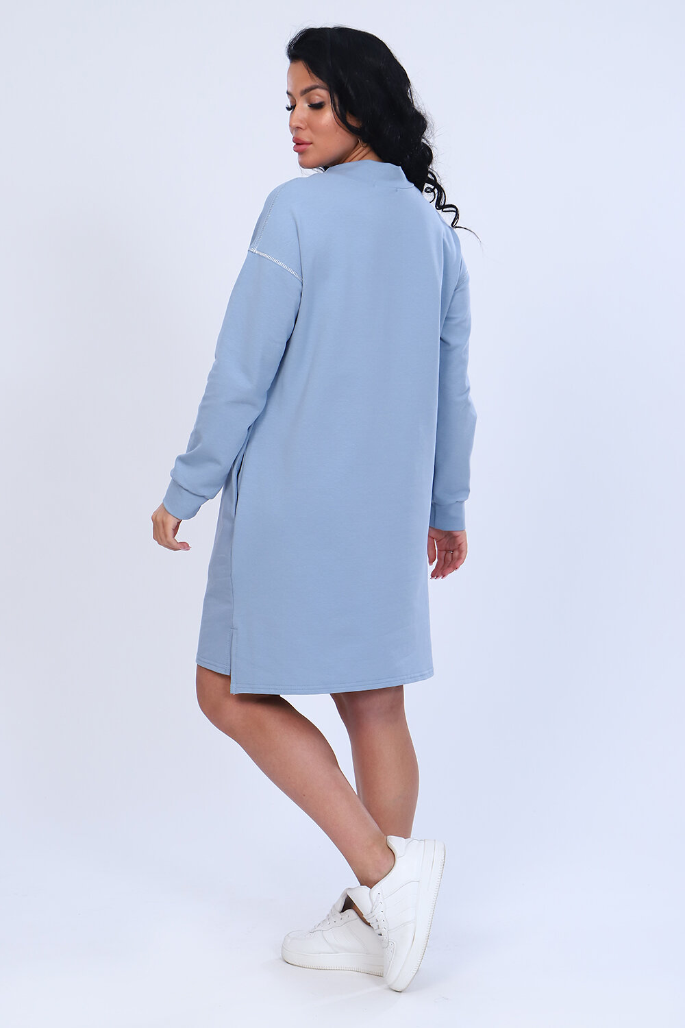 Натали Платье 418497 82015 серо-голубой