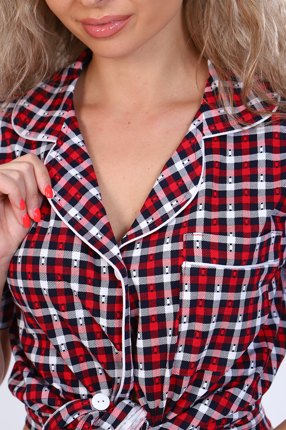 Натали Пижама 418527 85002 клетка