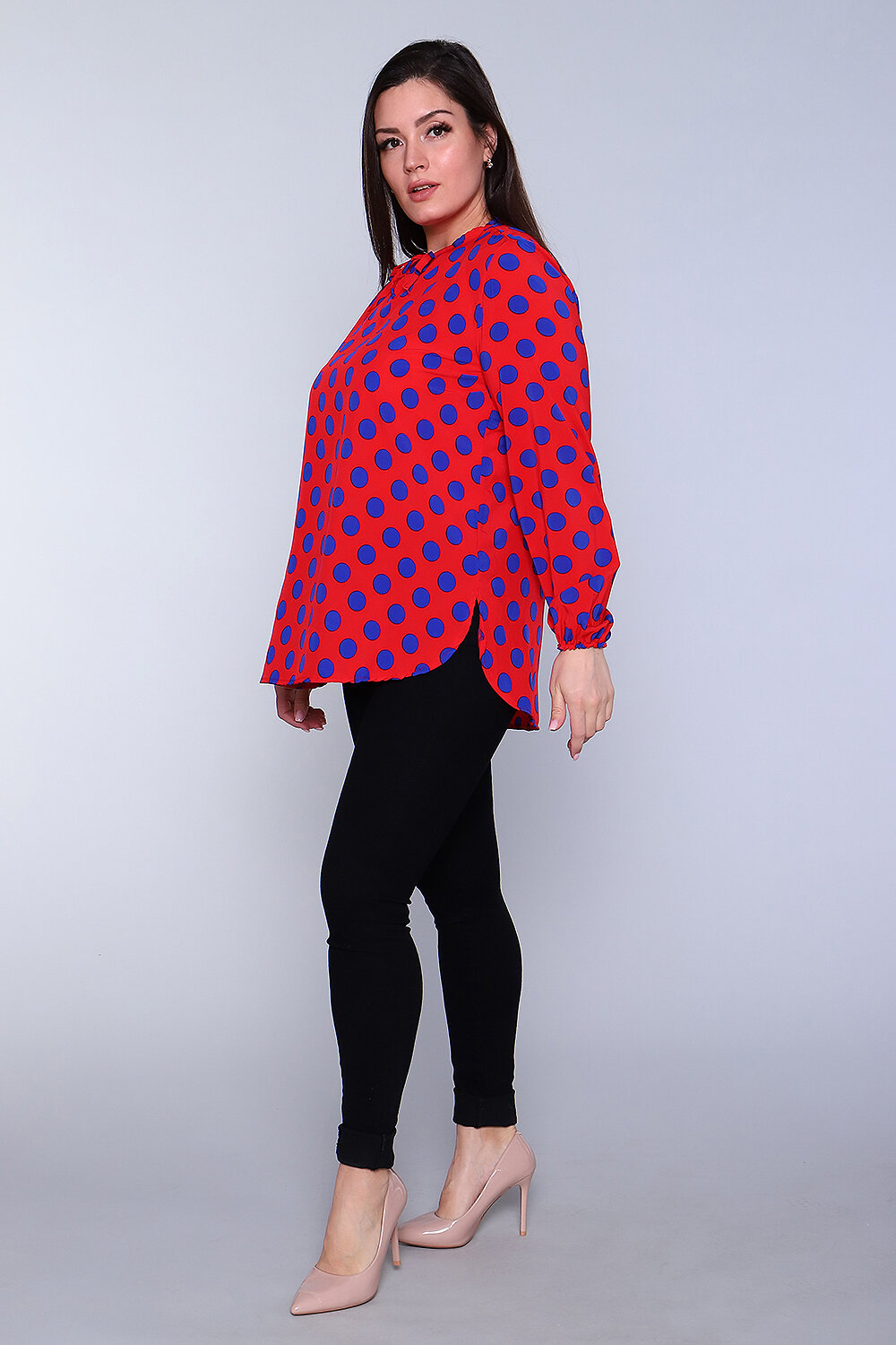 Натали Туника 418533 52257 голубой горох