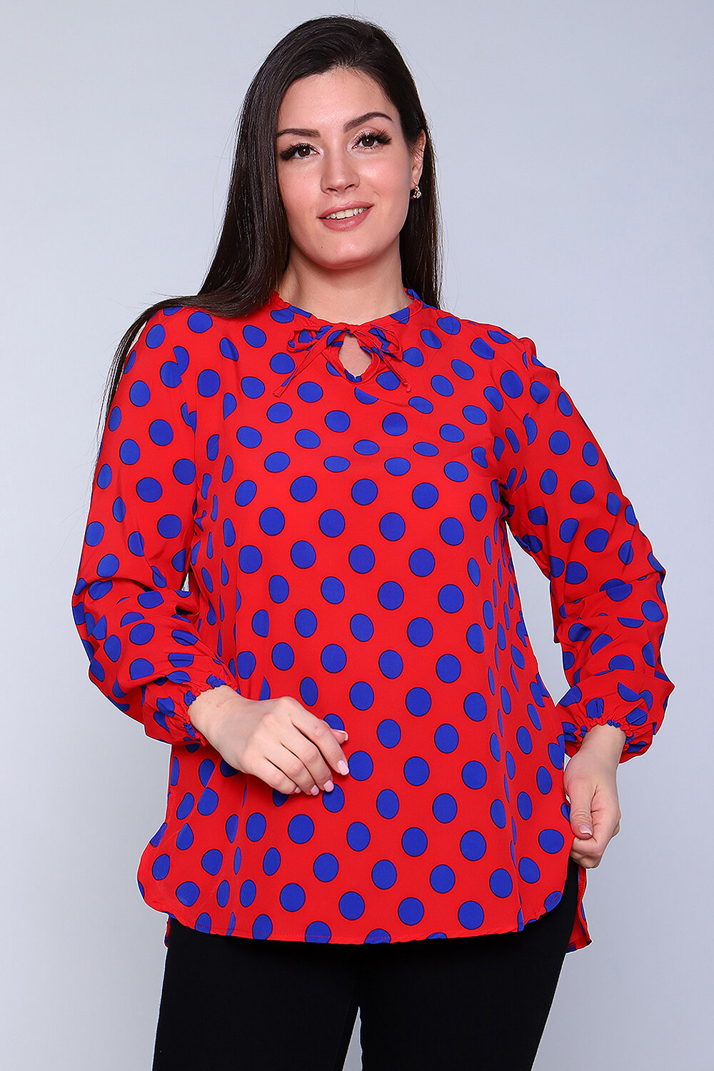 Натали Туника 418533 52257 голубой горох