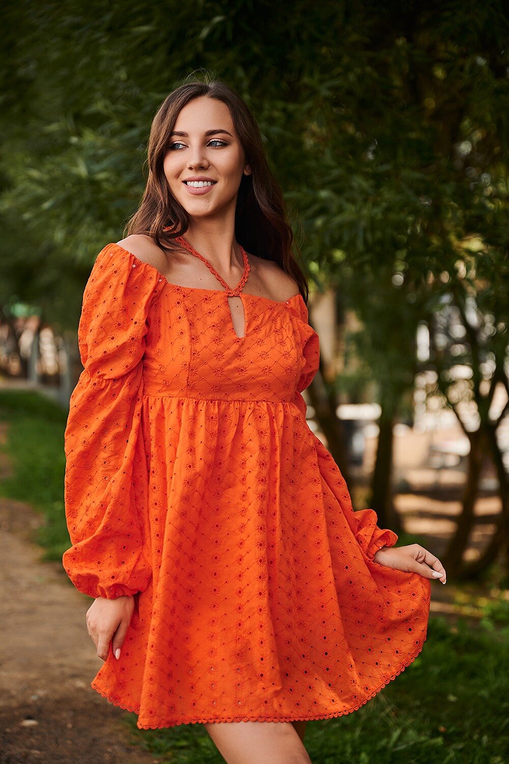 Натали Платье 418557 7337 оранжевый