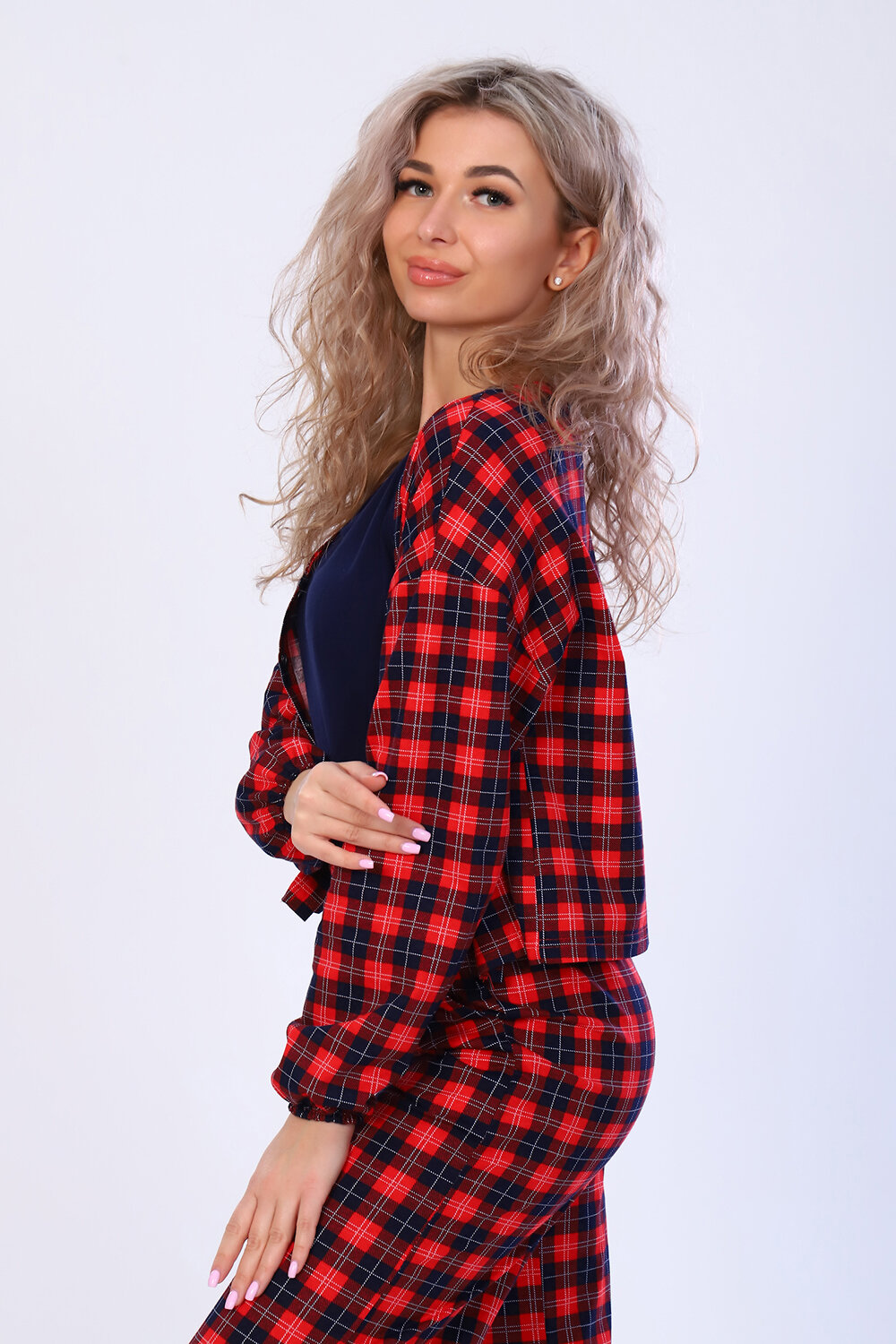 Натали Костюм 418561 36600 клетка