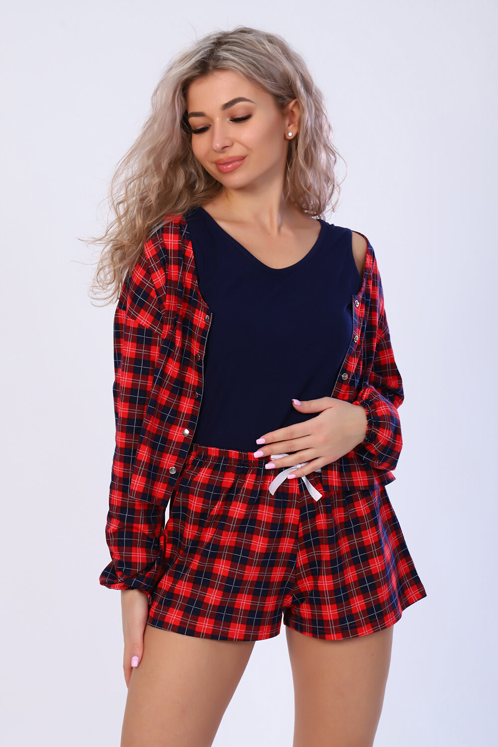 Натали Костюм 418562 36599 клетка