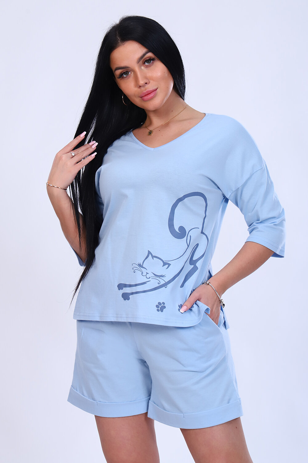 Натали Костюм 418584 11254 голубой