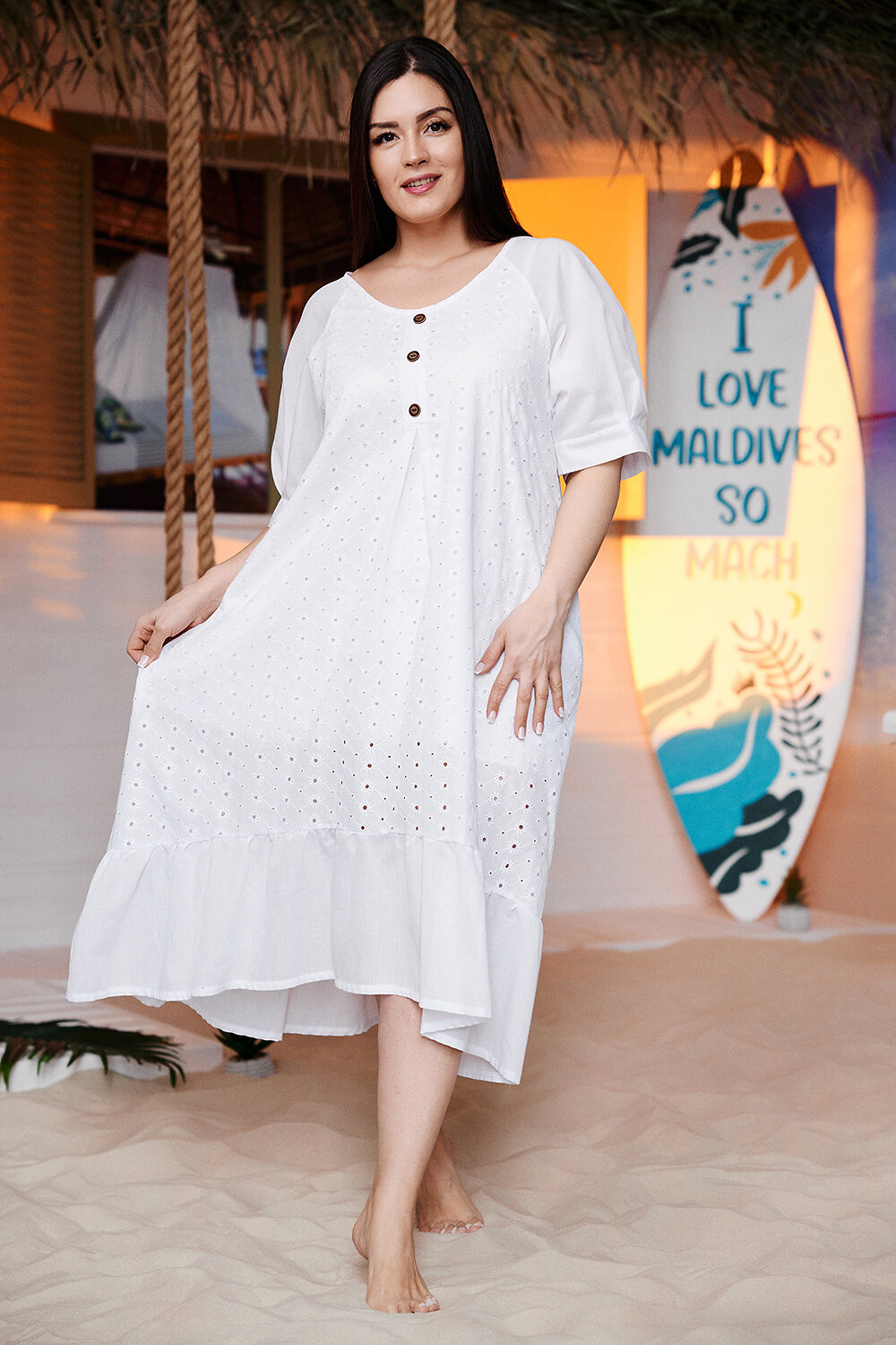 Натали Платье 418588 9183 белый