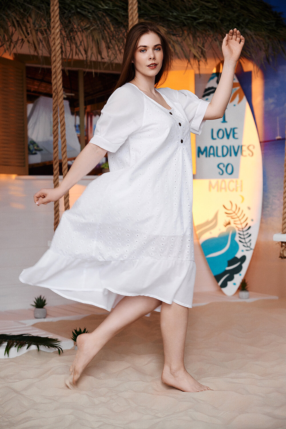 Натали Платье 418588 9183 белый