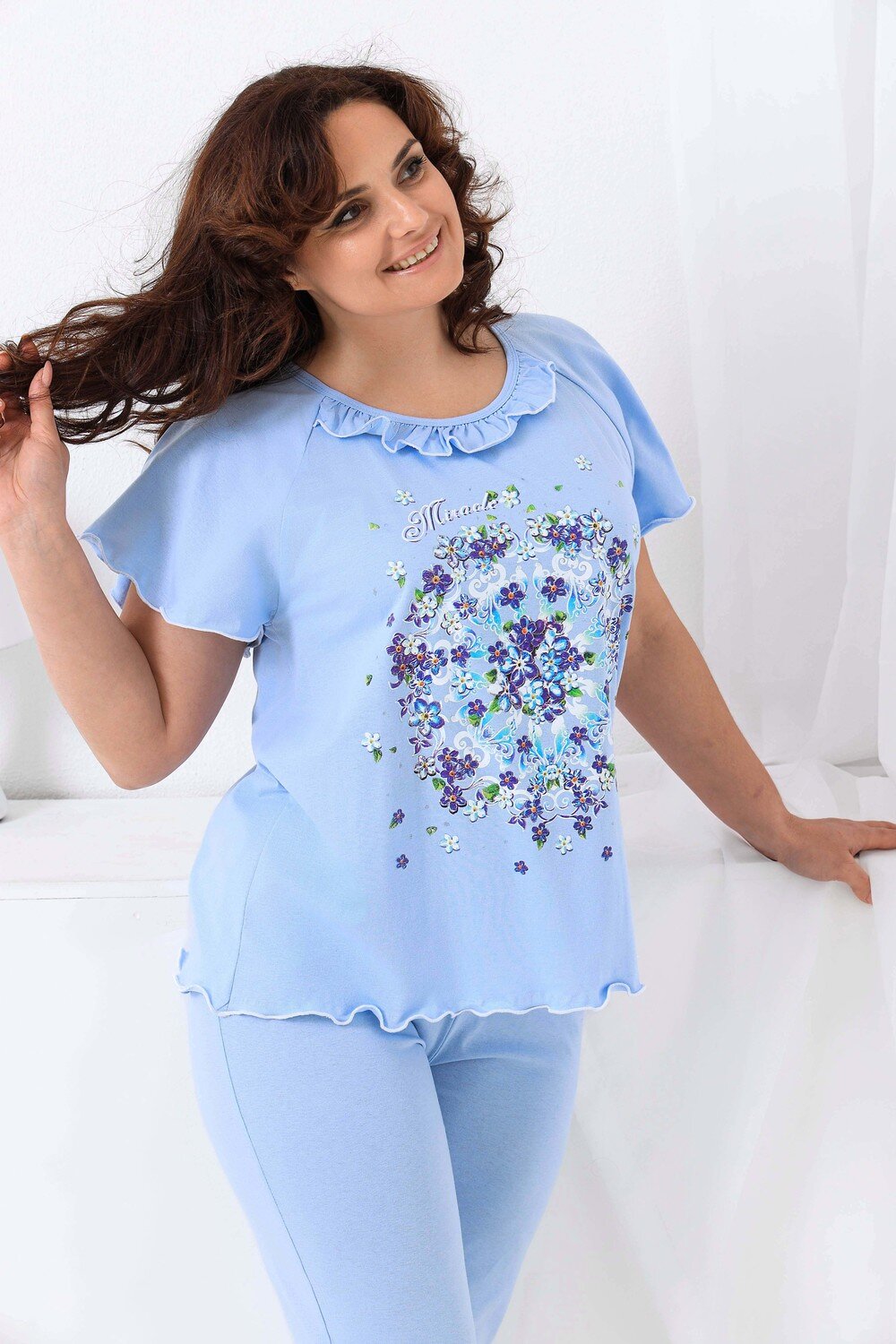 Натали Пижама 418611 21569 голубой