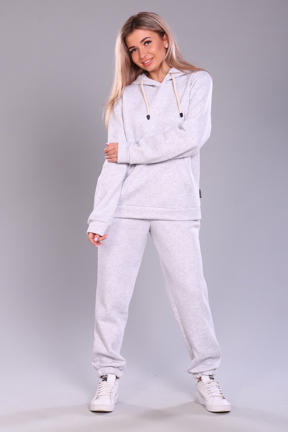 Натали Костюм 418659 6076 серый меланж