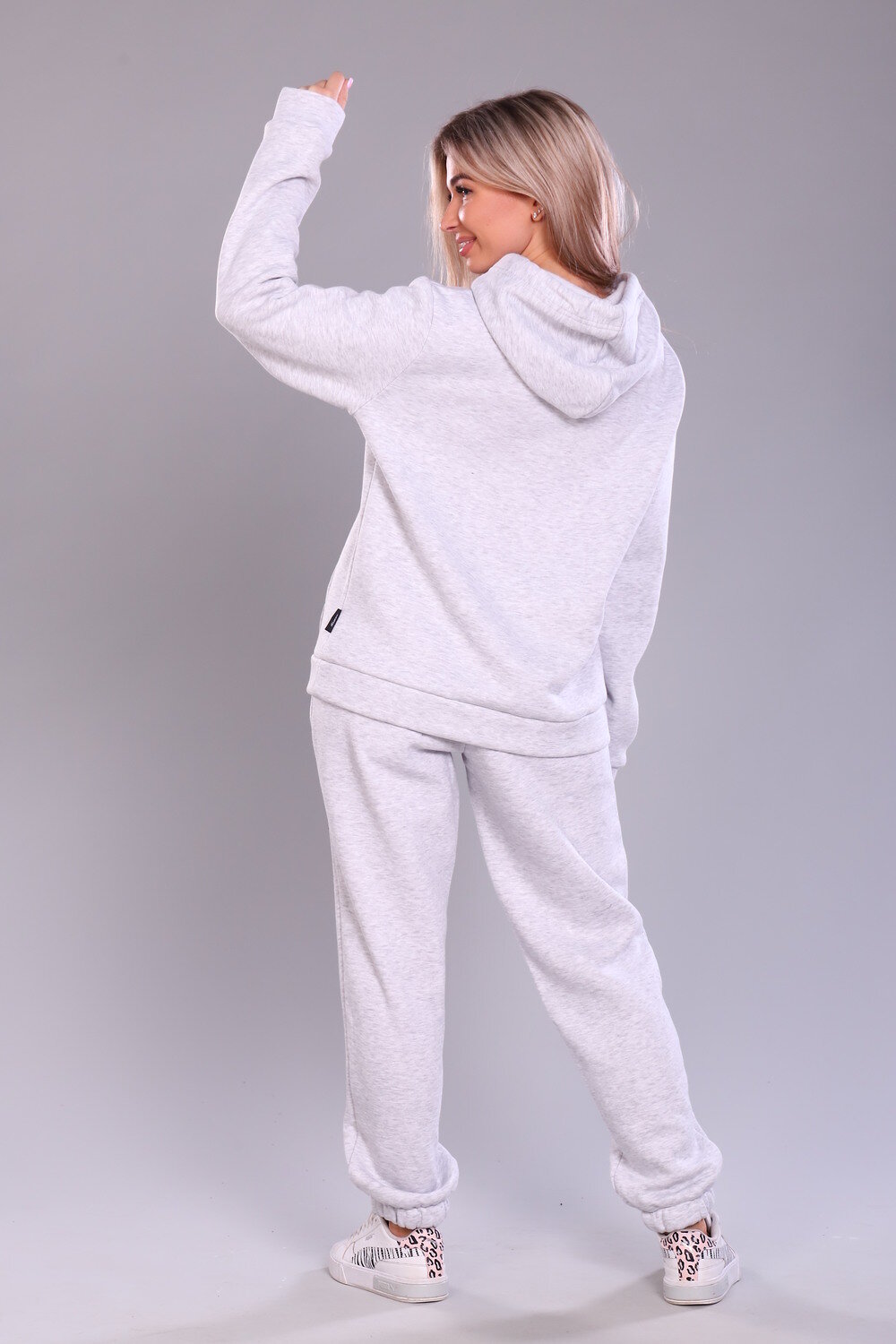 Натали Костюм 418659 6076 серый меланж