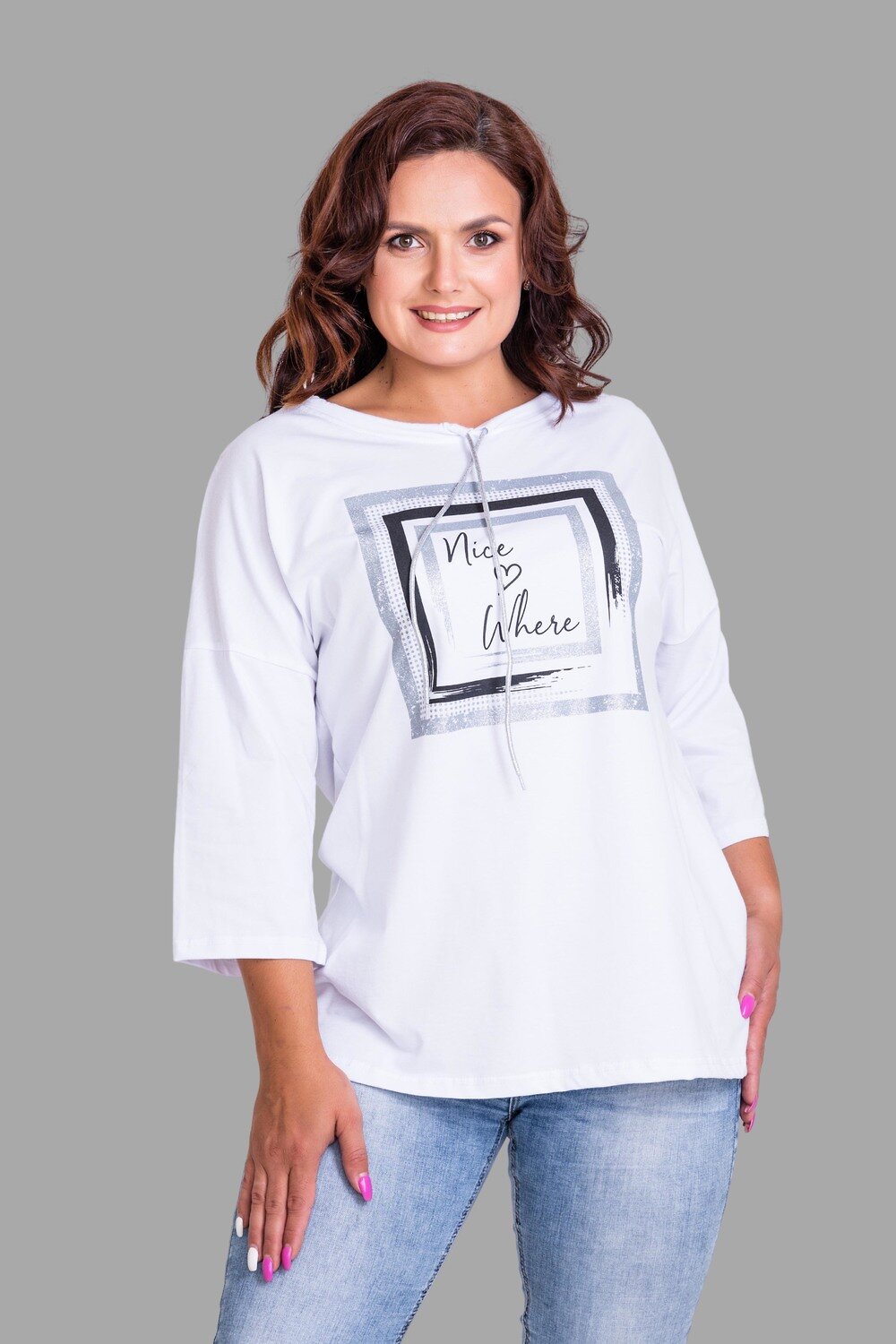 Натали Футболка 418826 50518 белый