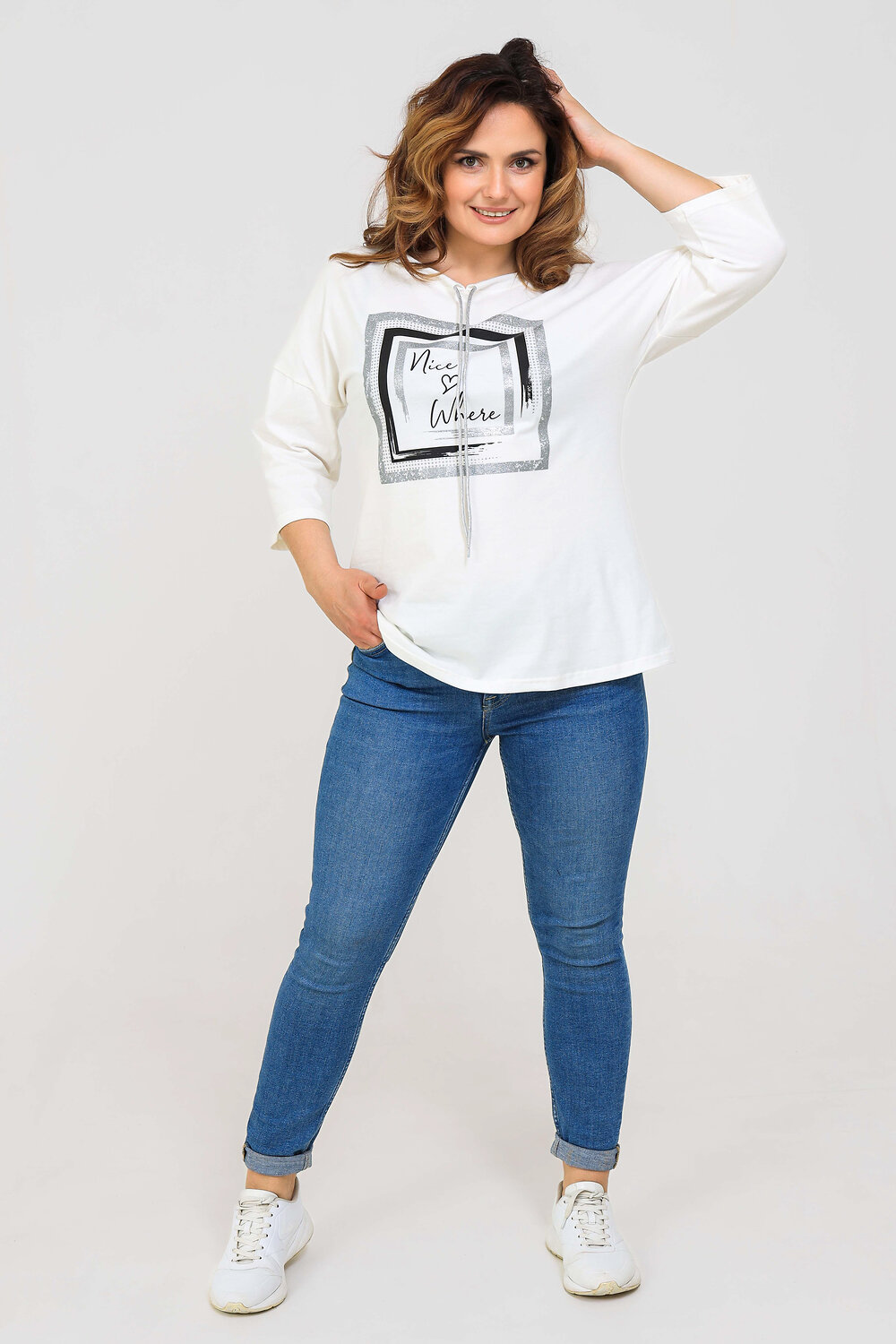 Натали Футболка 418827 50518 молочный