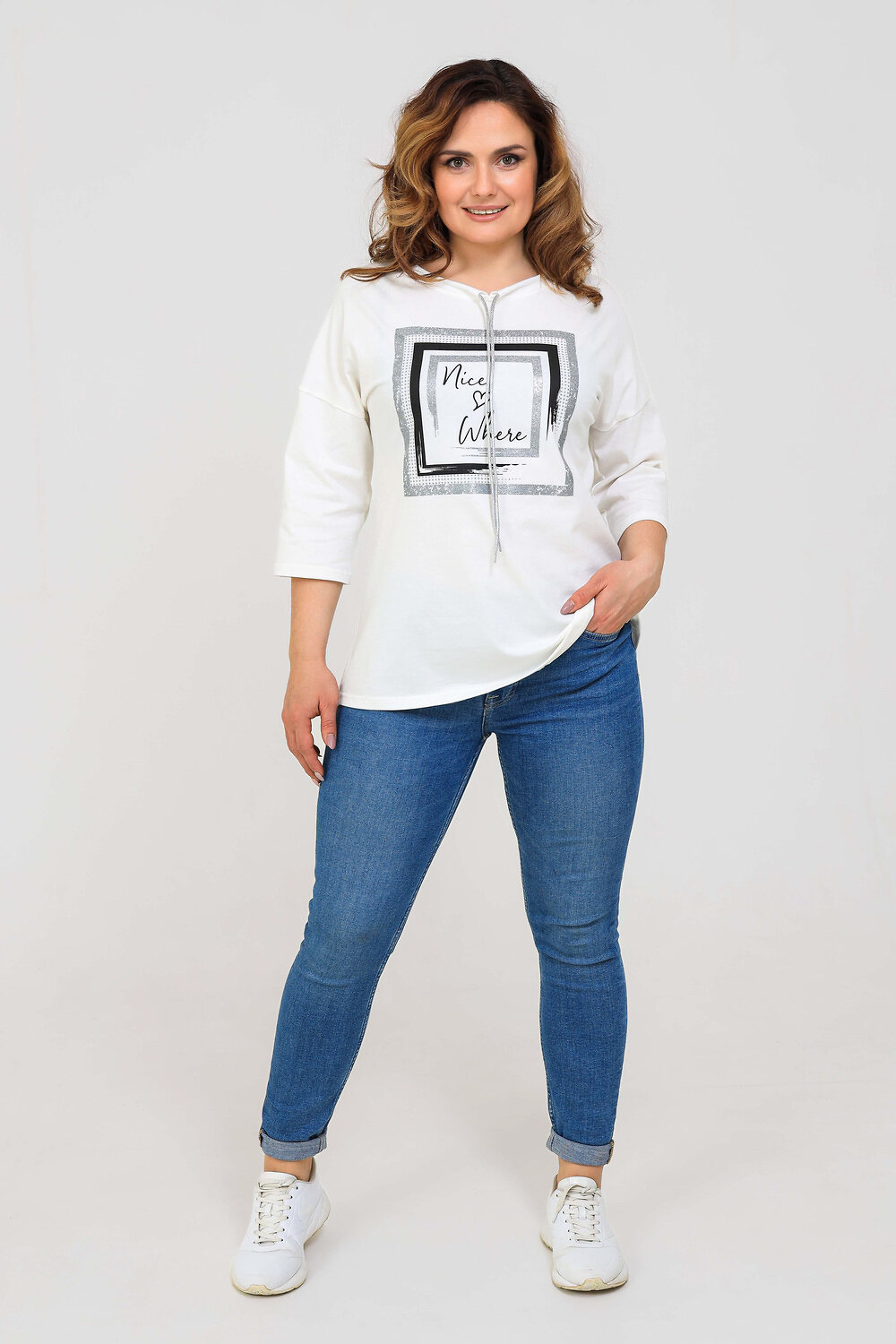 Натали Футболка 418827 50518 молочный