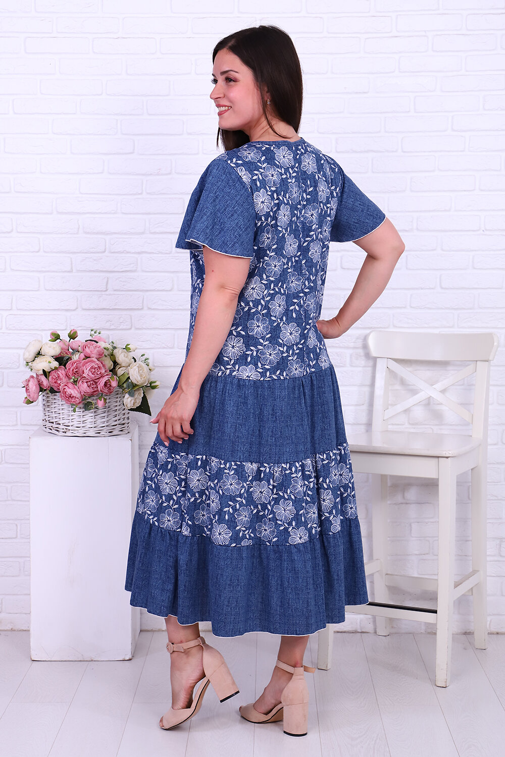 Натали Платье 418862 47083 синий