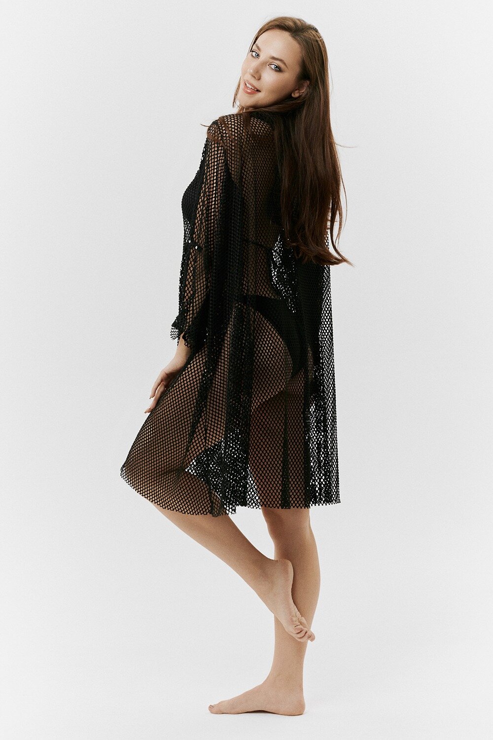 Натали Туника 418901 67010 черный (крупная сетка)