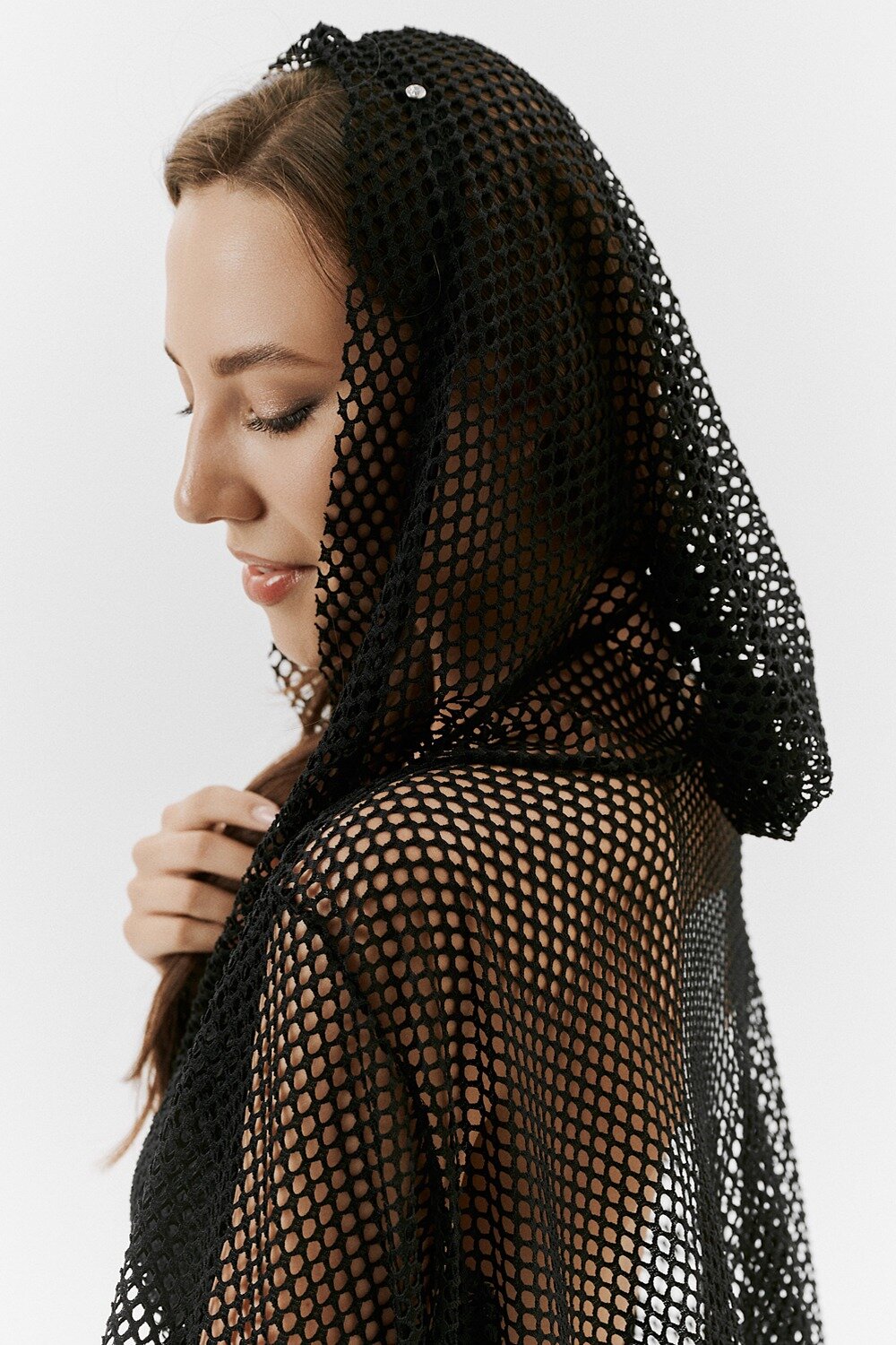 Натали Туника 418901 67010 черный (крупная сетка)