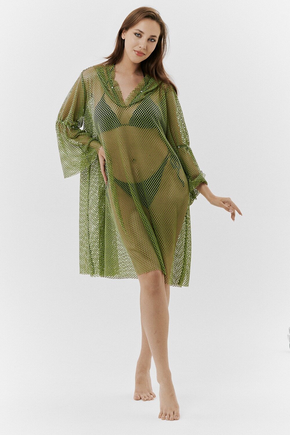Натали Туника 418902 67010 хаки (крупная сетка)