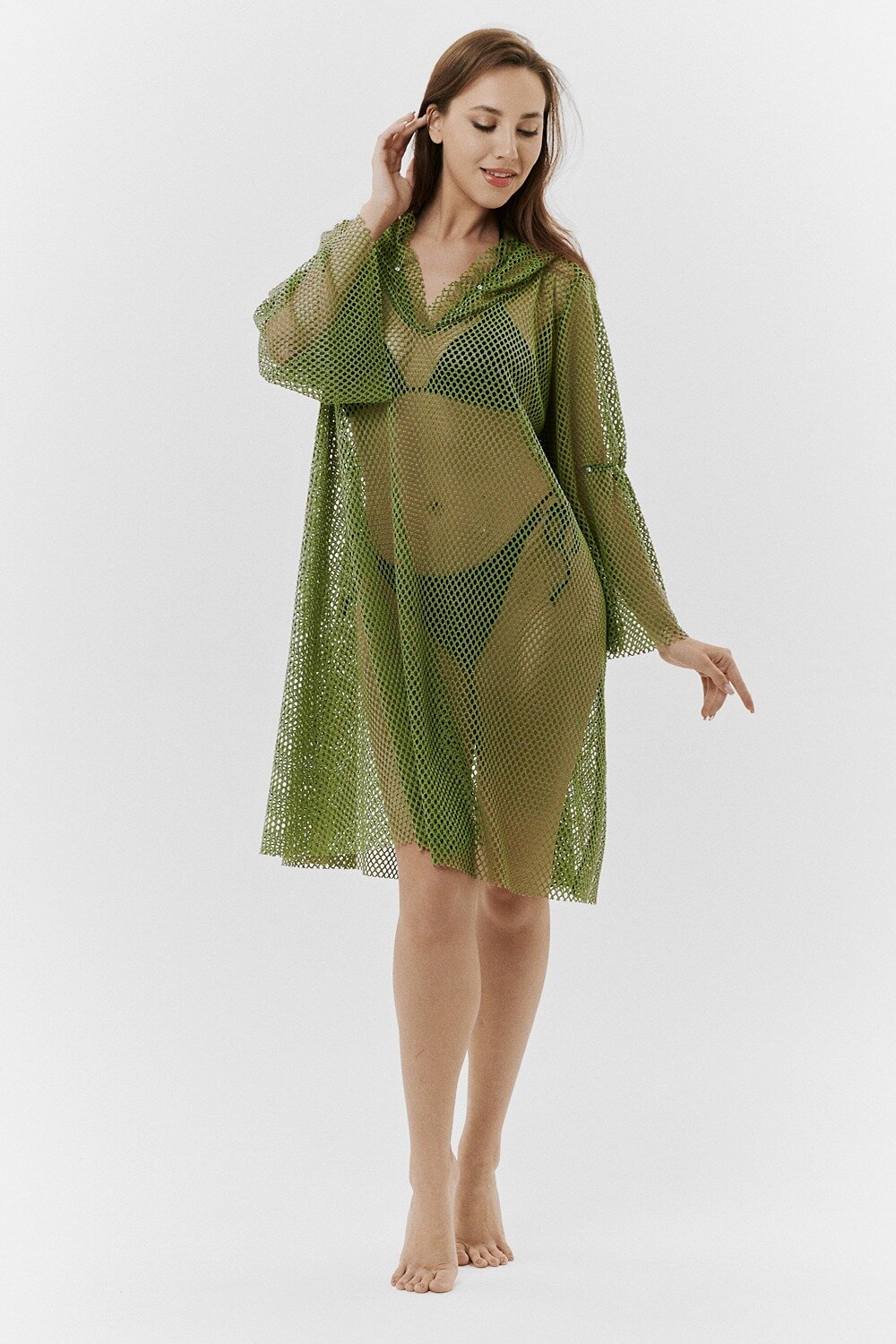 Натали Туника 418902 67010 хаки (крупная сетка)