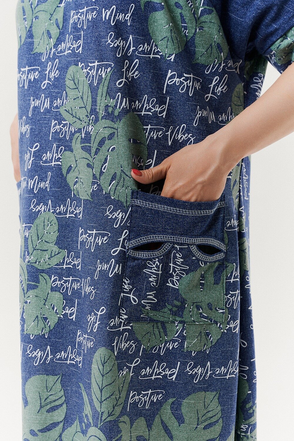 Натали Платье 418915 9136 монстеры зеленые