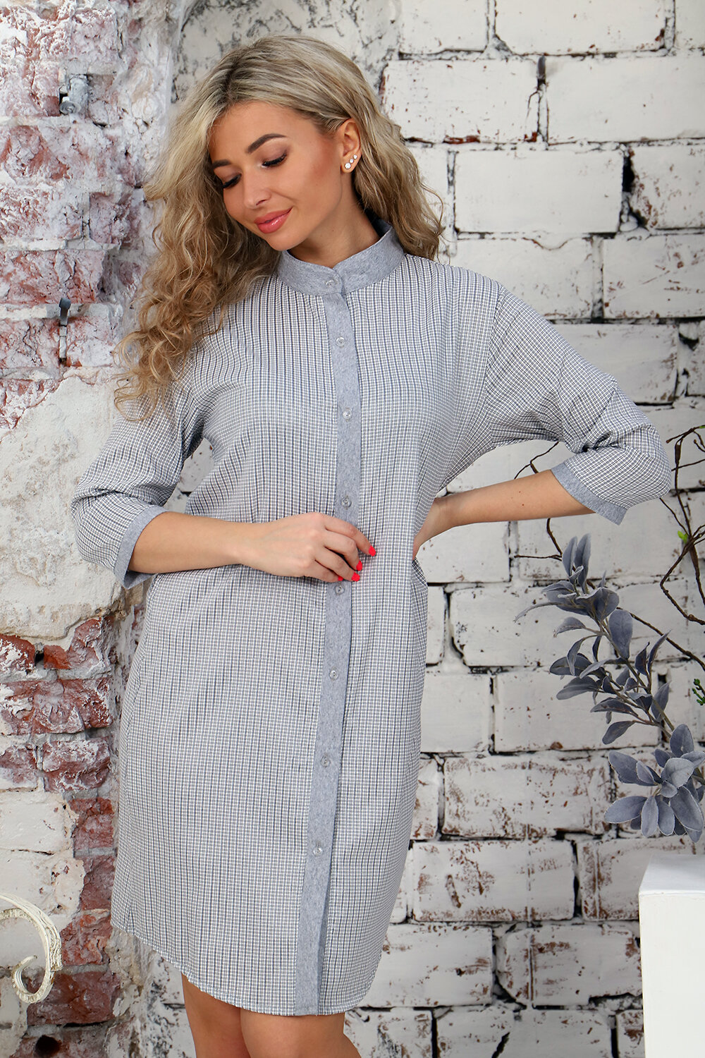 Натали Платье 418942 20645 серый