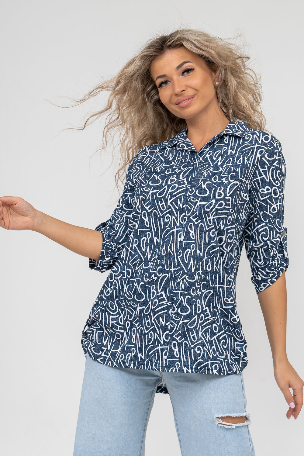 Натали Туника 420227 36545 синий