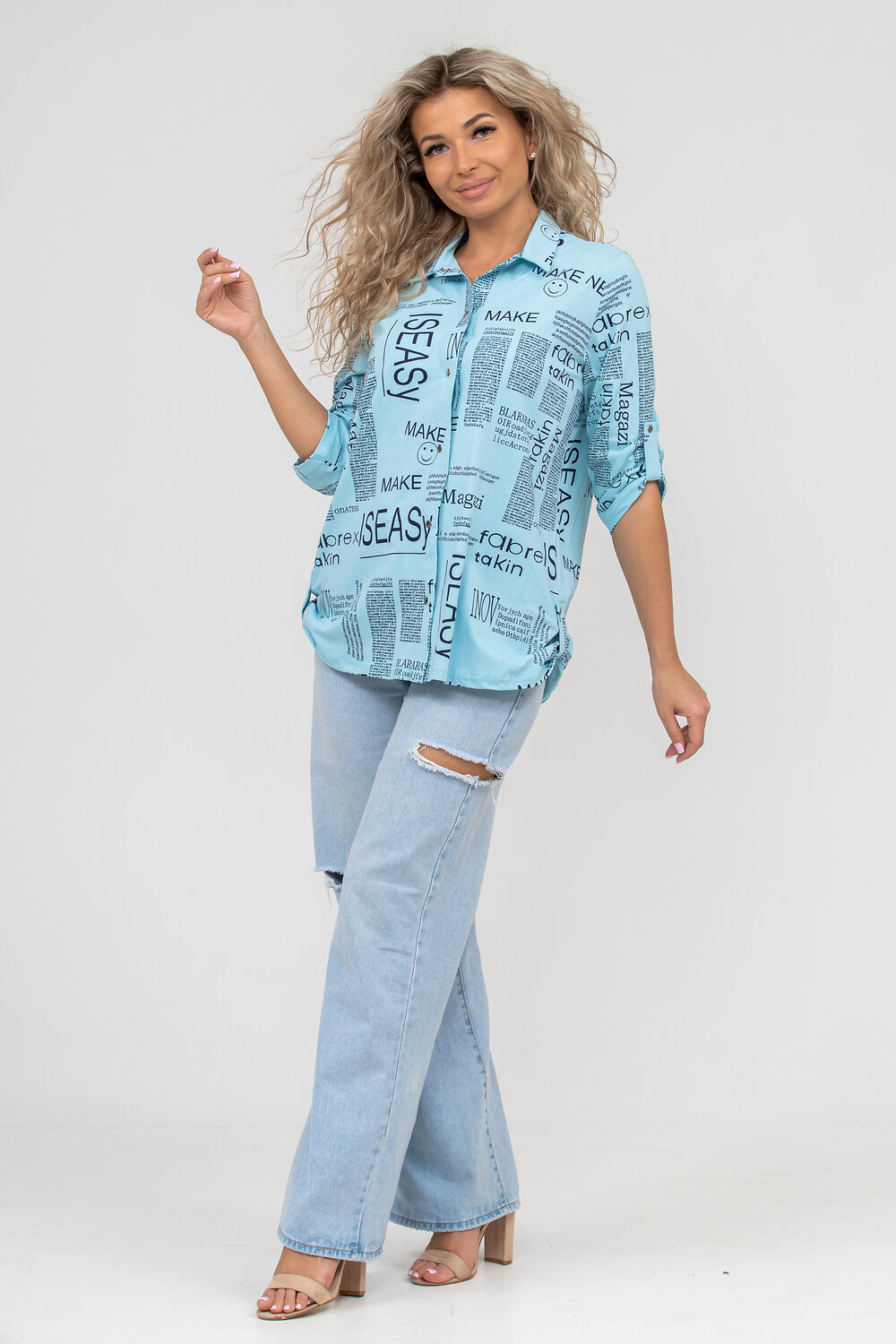 Натали Туника 420708 36544 голубой