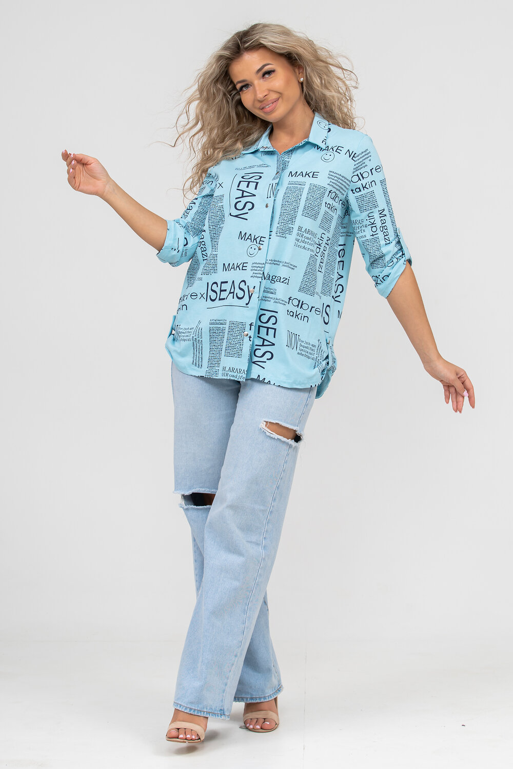 Натали Туника 420708 36544 голубой