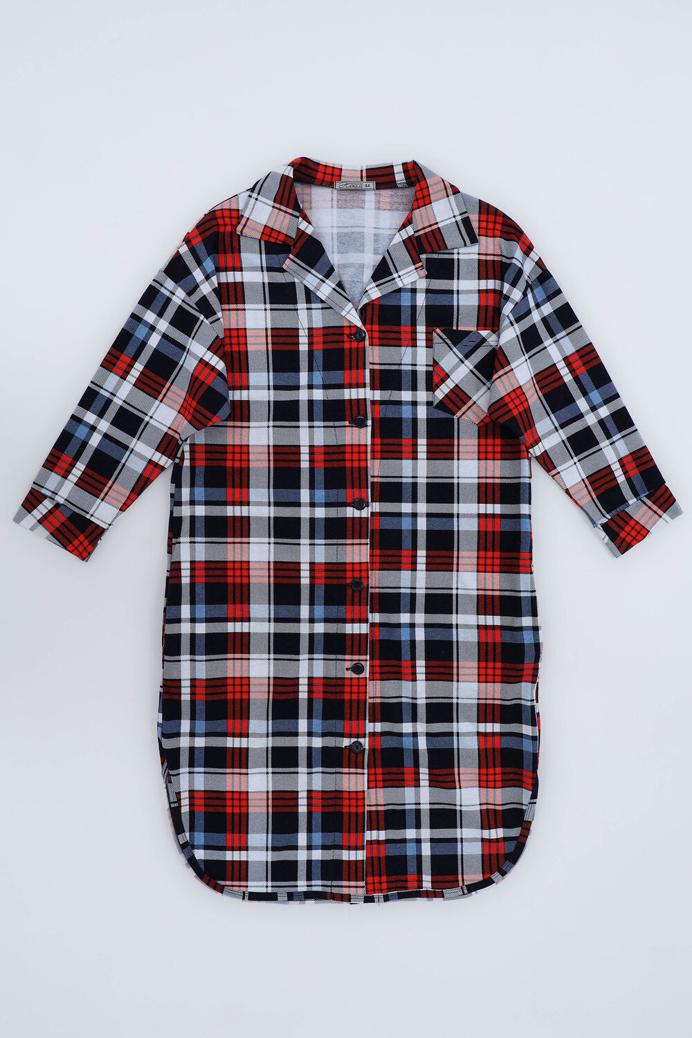 Натали Халат 420753 21532 синяя клетка