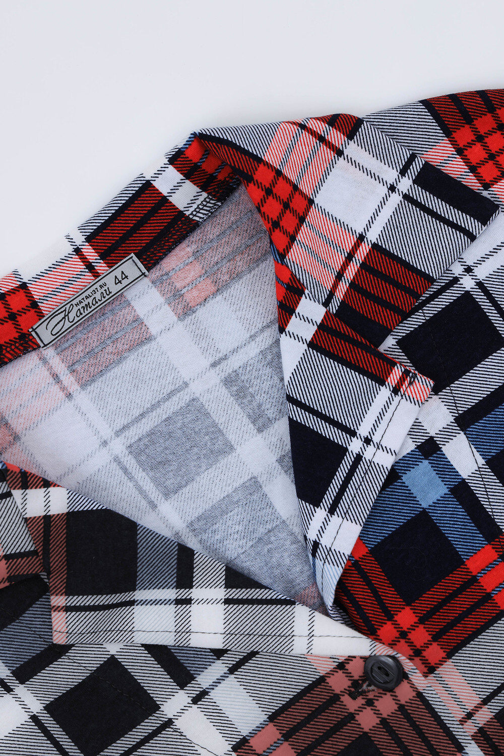 Натали Халат 420753 21532 синяя клетка