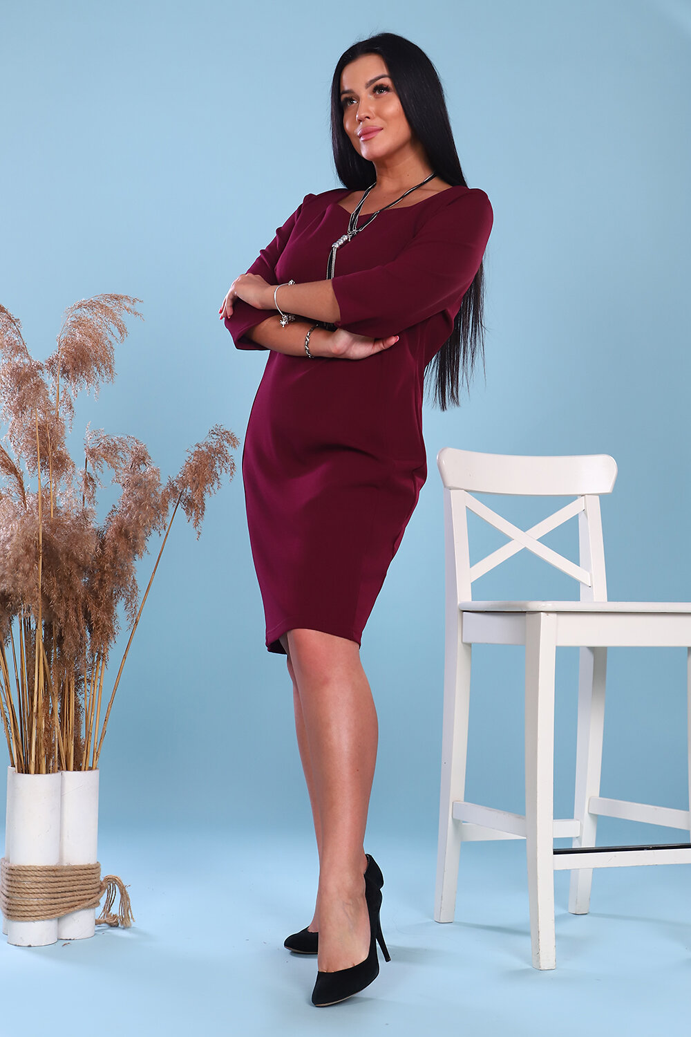 Натали Платье 421218 47030 бордо