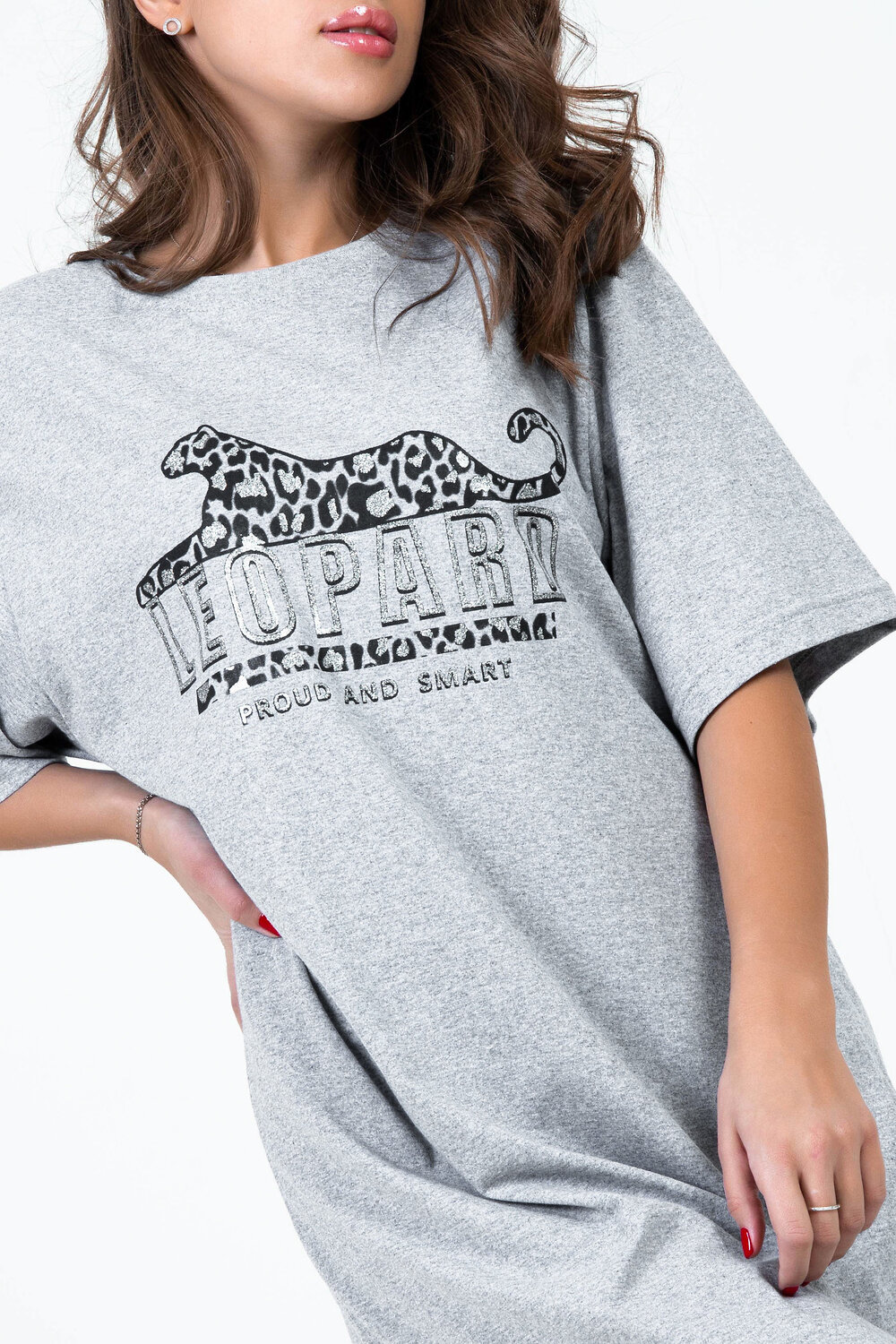 Натали Туника 421315 21526 серый меланж