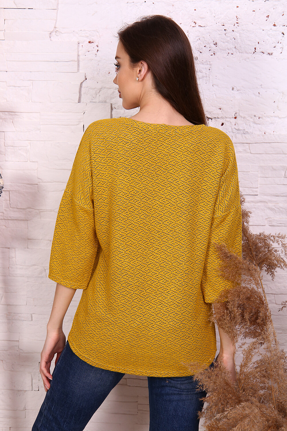 Натали Джемпер 421537 24824 горчичный