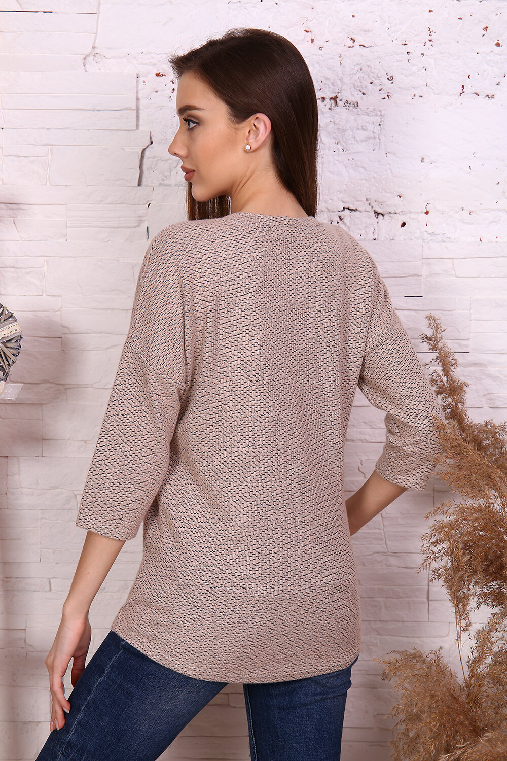 Натали Джемпер 421538 24824 бежевый