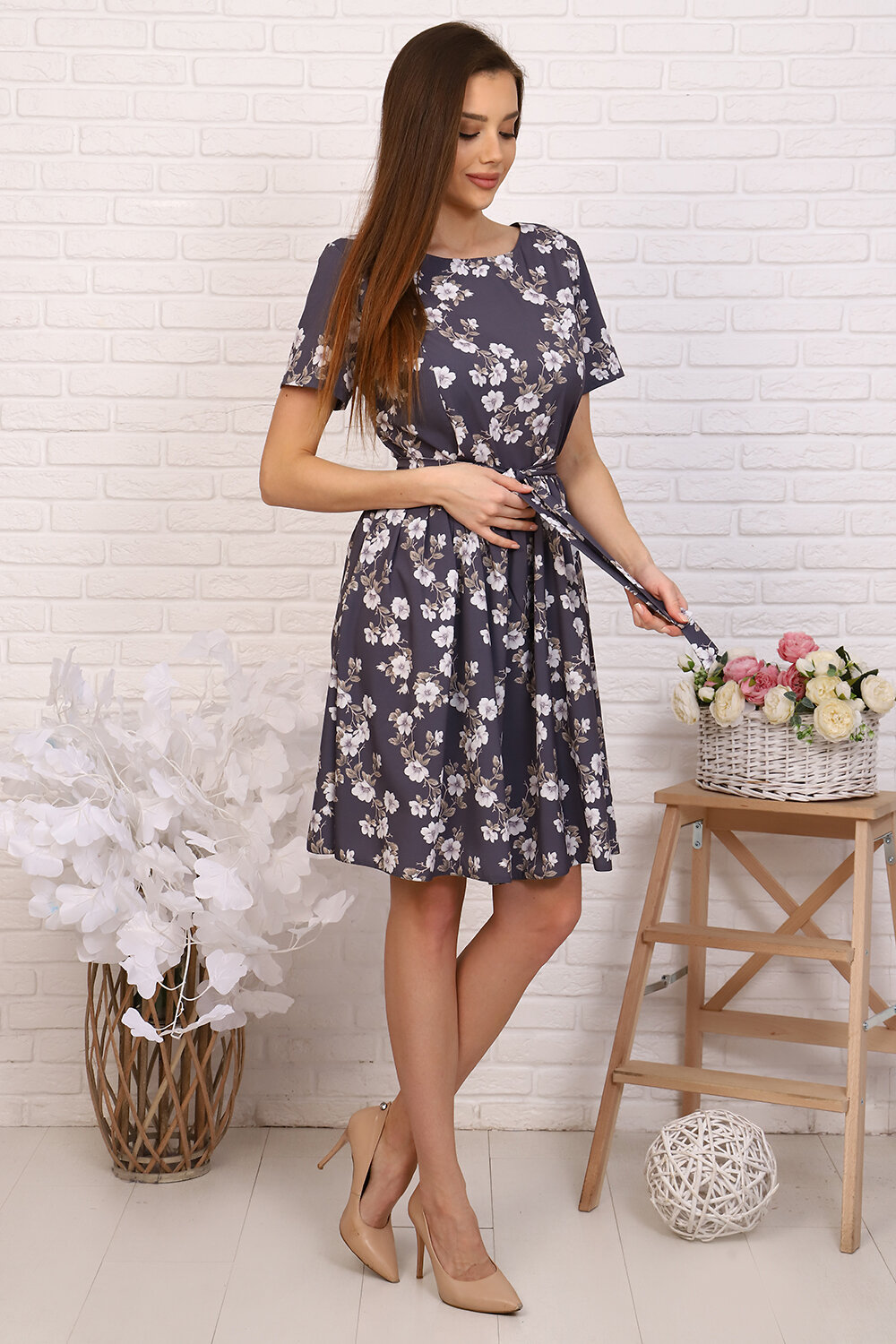 Натали Платье 421751 20617 серый